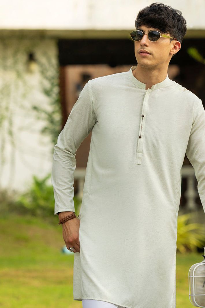 Stylish Blended Cream Kurta for Women - Comfortable & Trendy Ethnic Wear - Perfect for Festivals, Weddings & Casual Outings