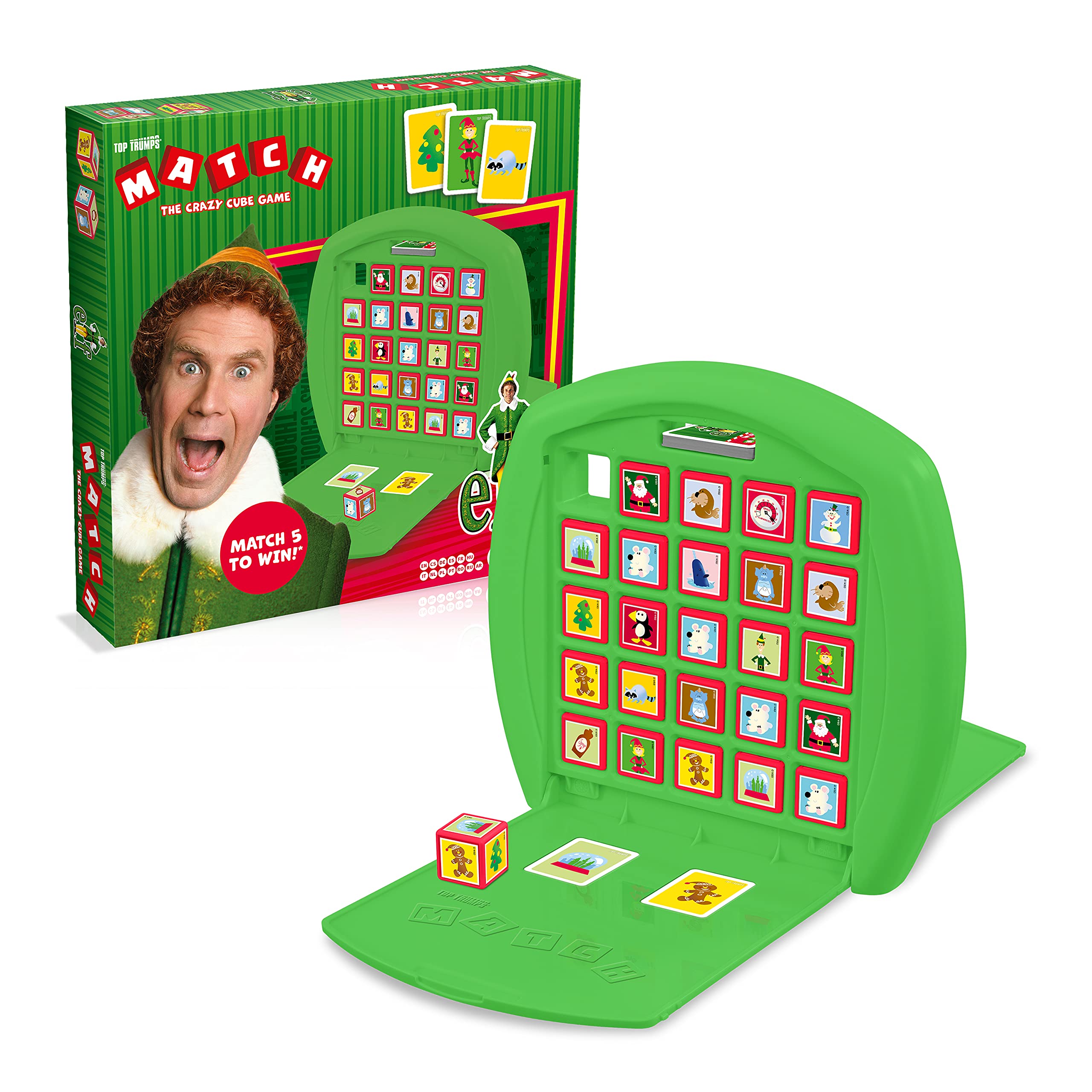 Elf Matching Memory Game - Fun Family Board Game for Kids & Adults Ages 4+ - Educational Learning Game for 2 Players - Perfect for Family Game Nights, Birthday Parties & Classroom Activities
