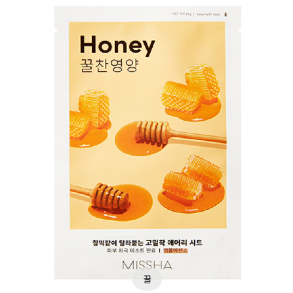 Missha Airy Fit Sheet Mask - Hydrating & Brightening Facial Mask for Glowing Skin | Korean Skincare for Daily Use & Spa Nights