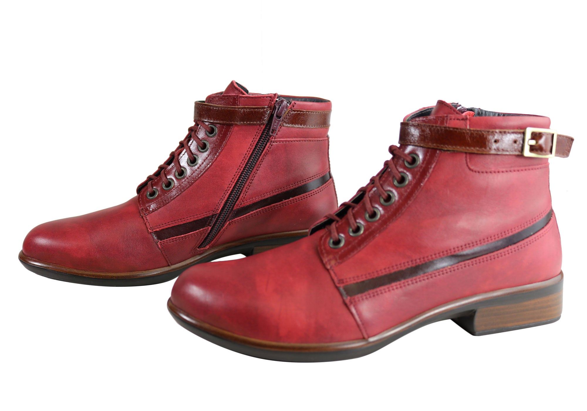 Naot Kona Women's Leather Comfortable Supportive Lace-Up Ankle Boots - Perfect for Walking, Travel & Everyday Wear