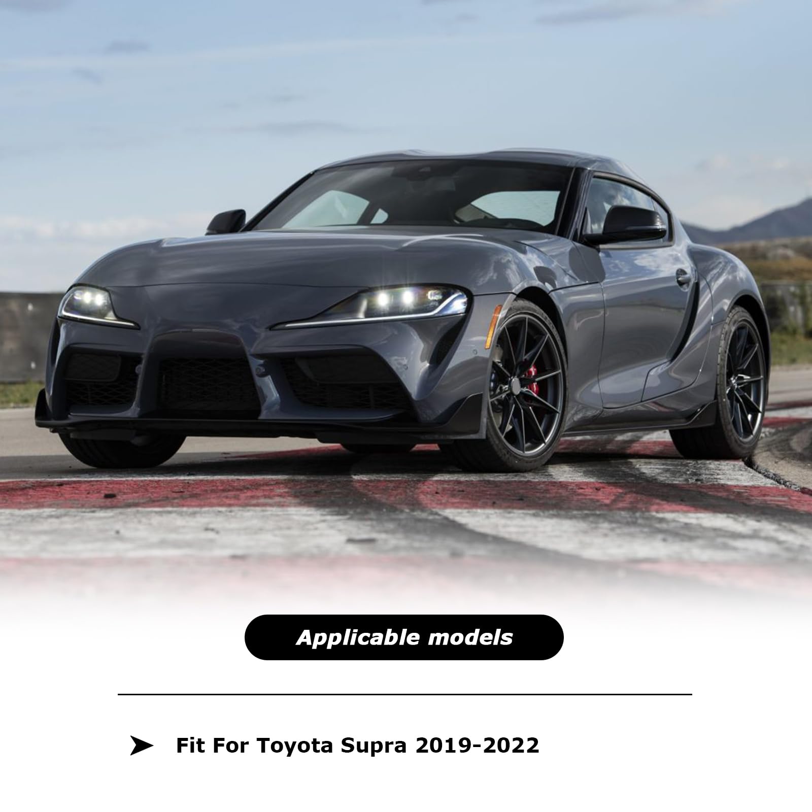 Premium Real Carbon Fiber D-Shaped Flat-Bottom Steering Wheel for 2019-2022 Toyota GR Supra - Nappa Perforated Leather Grip - Racing & Street Performance Upgrade