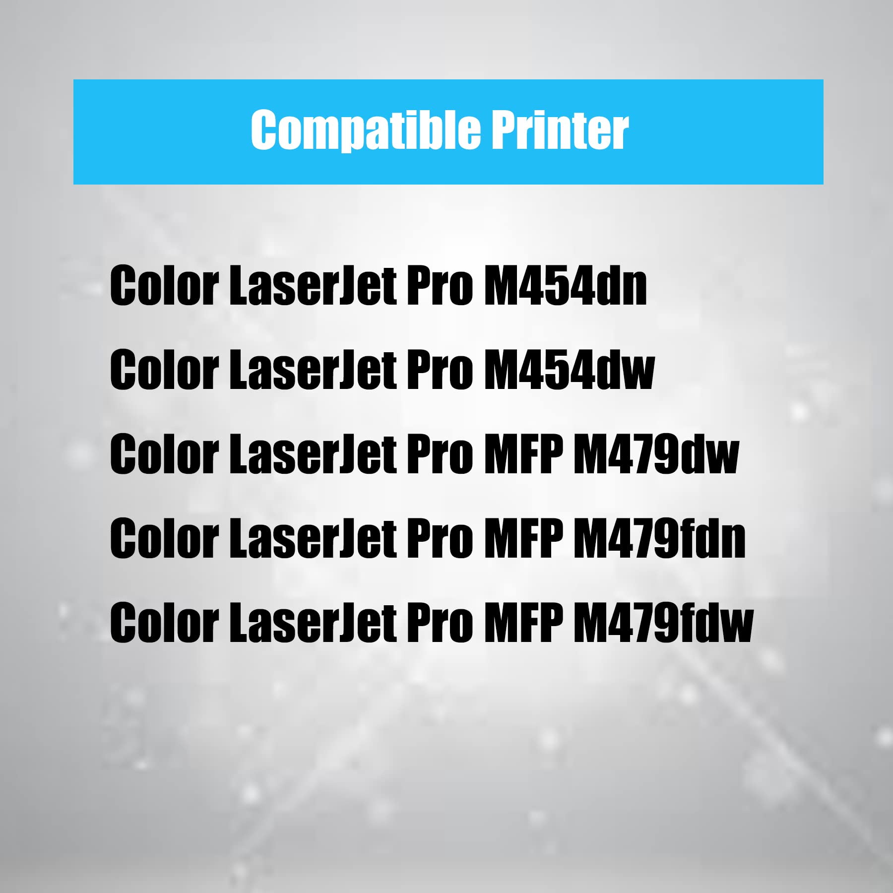 (4 Pack) 4Benefit B/C/Y/M Compatible W2020X 414X High Yield Toner Cartridges - Works with HP Color LaserJet Pro M454dw/M454dn/MFP M479fdw/M479fdn/M479dw Printers - Ideal for Office & Home Printing, Business Documents & Color Projects