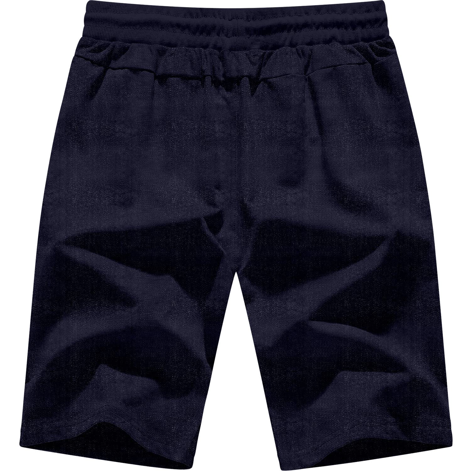 MLANM Men's Casual Shorts with Drawstring & Elastic Waist - Quick-Dry Summer Beach Shorts with Zipper Pockets for Swimming, Gym, and Outdoor Activities