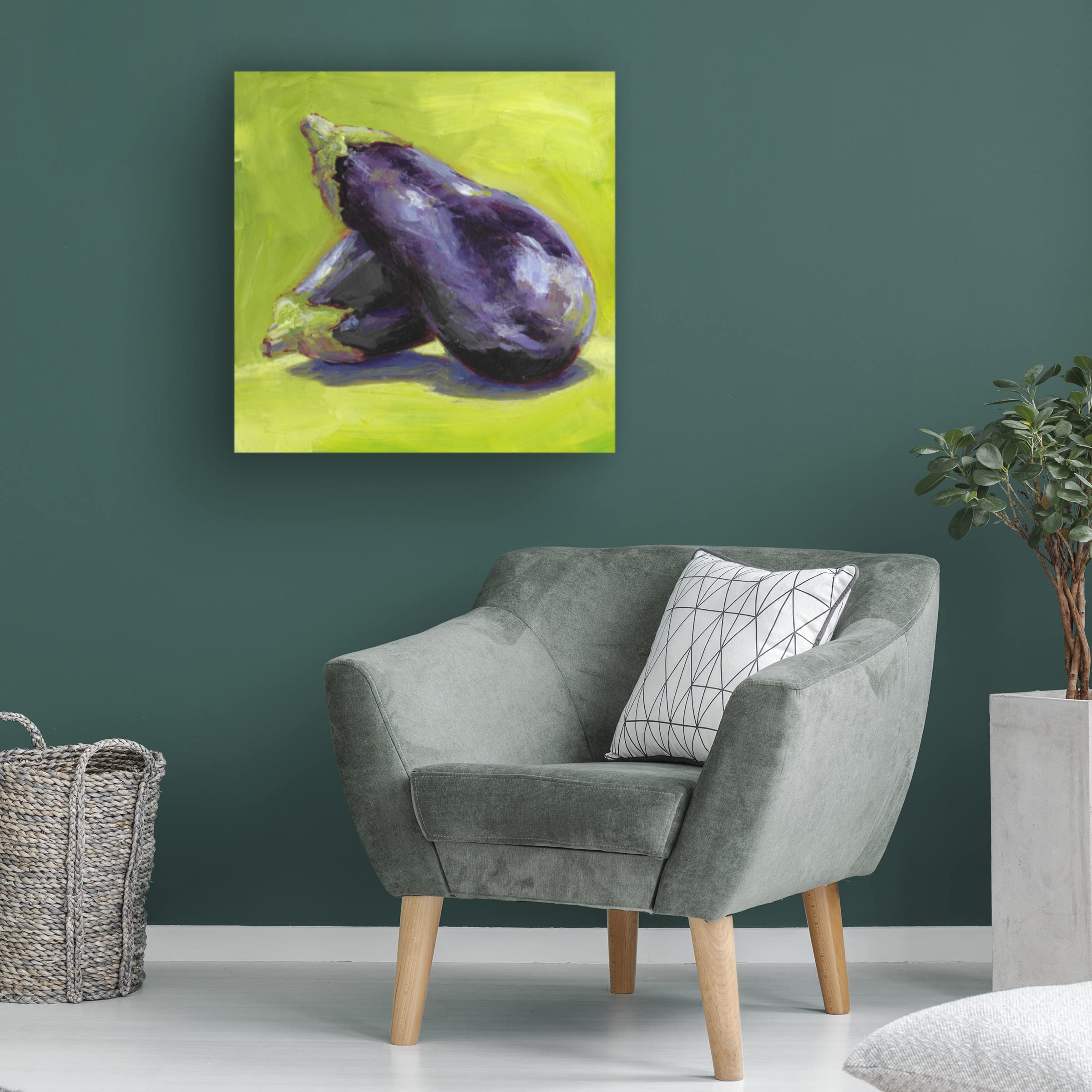 Trademark Fine Art 'Aubergine' Canvas Painting by Carol Young - Elegant Home Decor for Living Room, Bedroom & Office