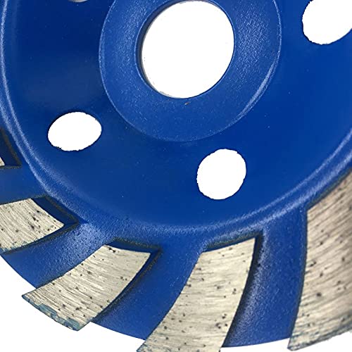 125mm Diamond Grinding Cup Wheel for Angle Grinder - Gold Segmented Grinder Disc for Marble, Concrete, Granite & Stone Cutting - Perfect for Construction, Masonry & DIY Home Renovation Projects