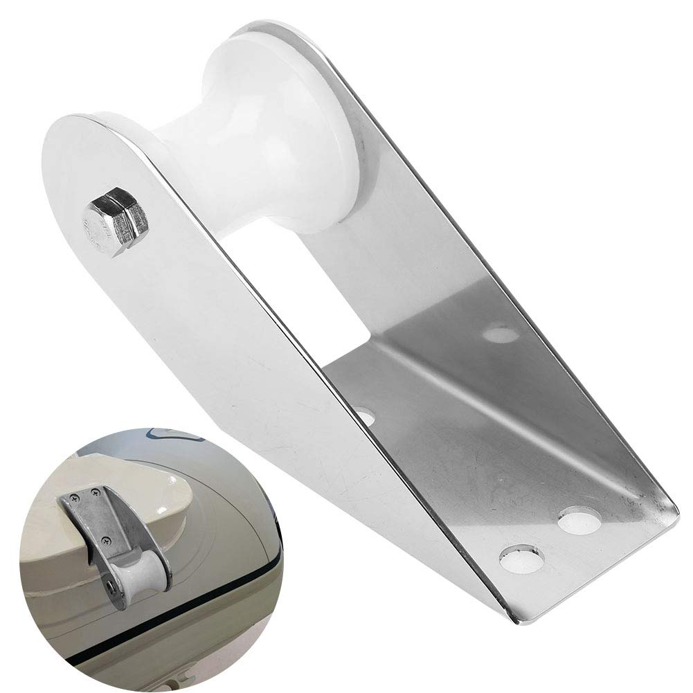 Stainless Steel Heavy Duty Bow Anchor Roller Bracket for Yachts & Marine Boats - Self-Starting Design for Easy Docking & Mooring | Perfect for Fixed Boat Lifts, Marinas & Waterfront Docking Stations