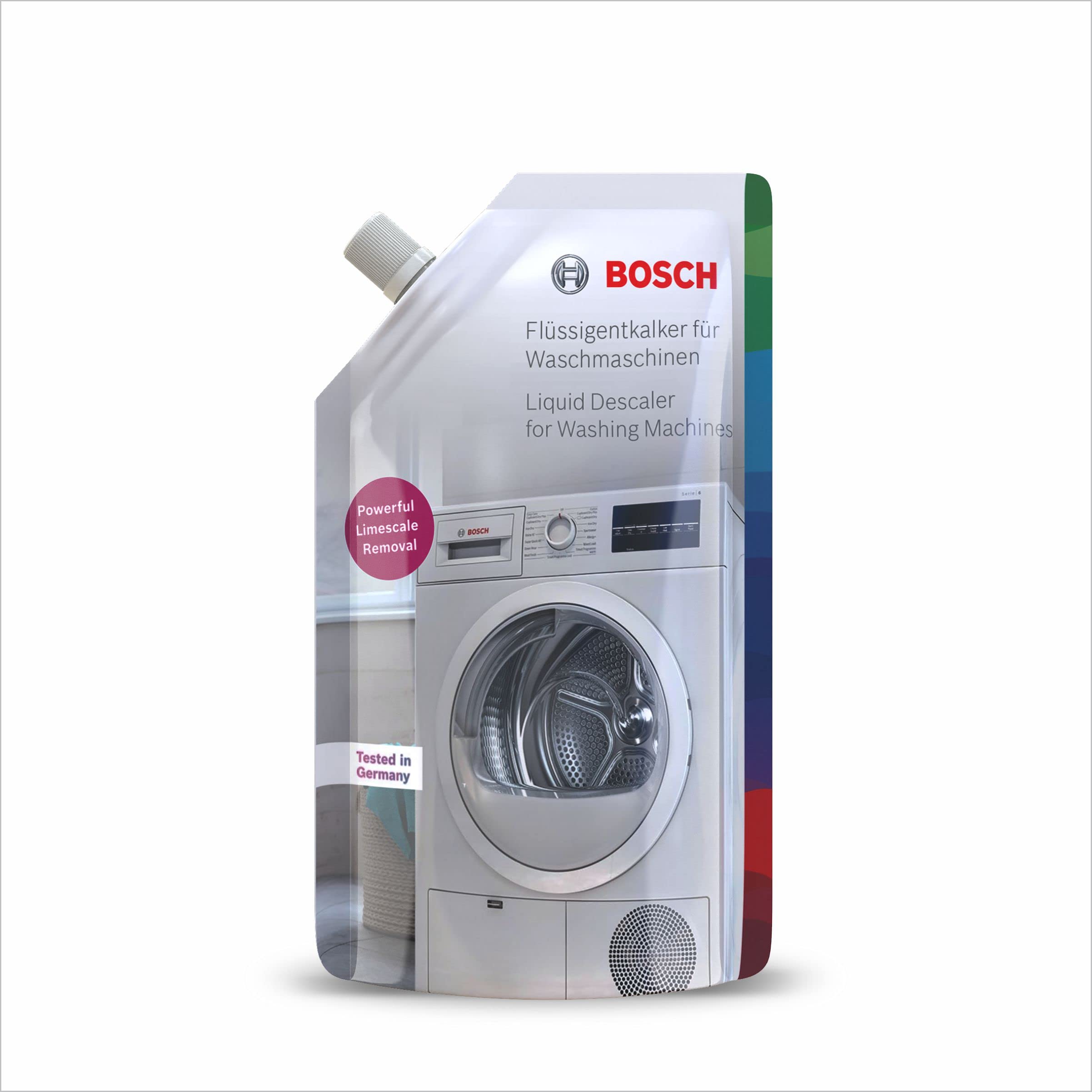 Bosch Washing Machine Descaler Liquid - 200ml | Removes Limescale & Residue | Safe for All Washing Machines | Perfect for Hard Water Areas & Regular Maintenance
