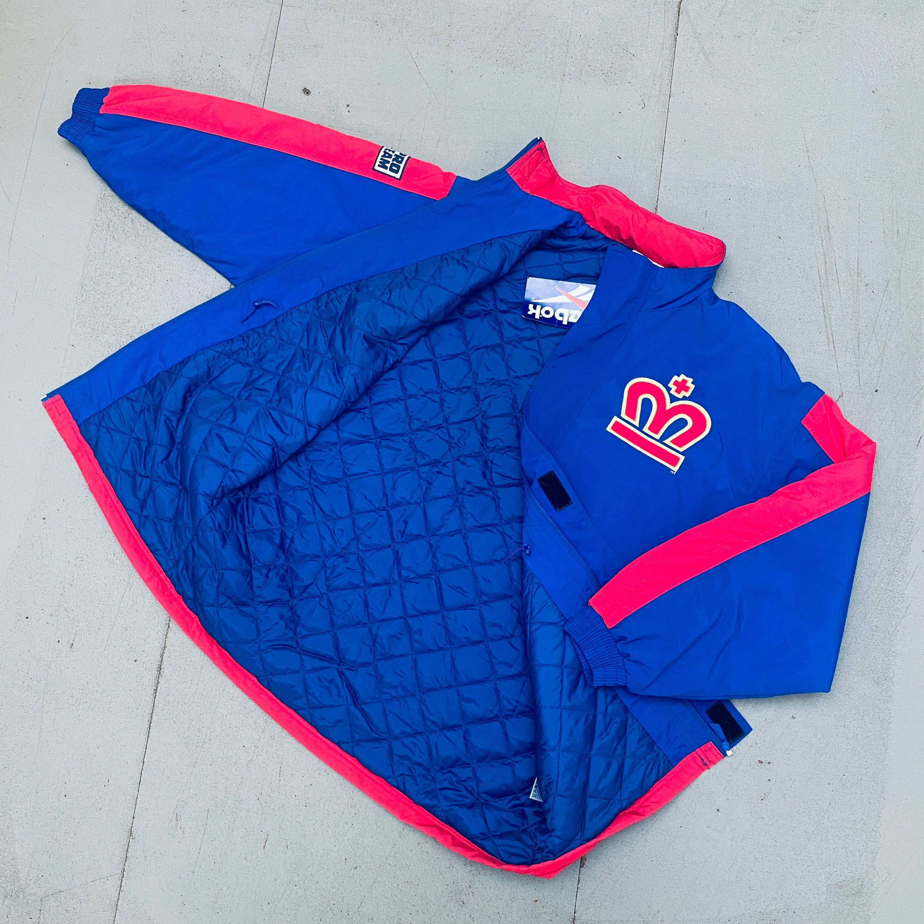 WLAF: London Monarchs 1995 Reebok Pro Team Fullzip Trench Coat (M/L)   BNWT!