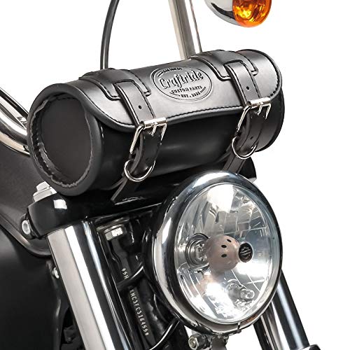 Elgin Black Tool Roll Bag Compatible with Kawasaki VN 2000 Motorcycle - Durable Storage for Bike Maintenance & Roadside Repairs