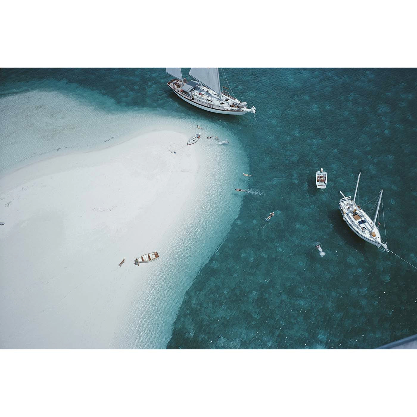 Slim Aarons Stocking Island Bahamas Fine Art Photography Print - Vintage Beach Wall Decor for Home, Office & Coastal Living Spaces