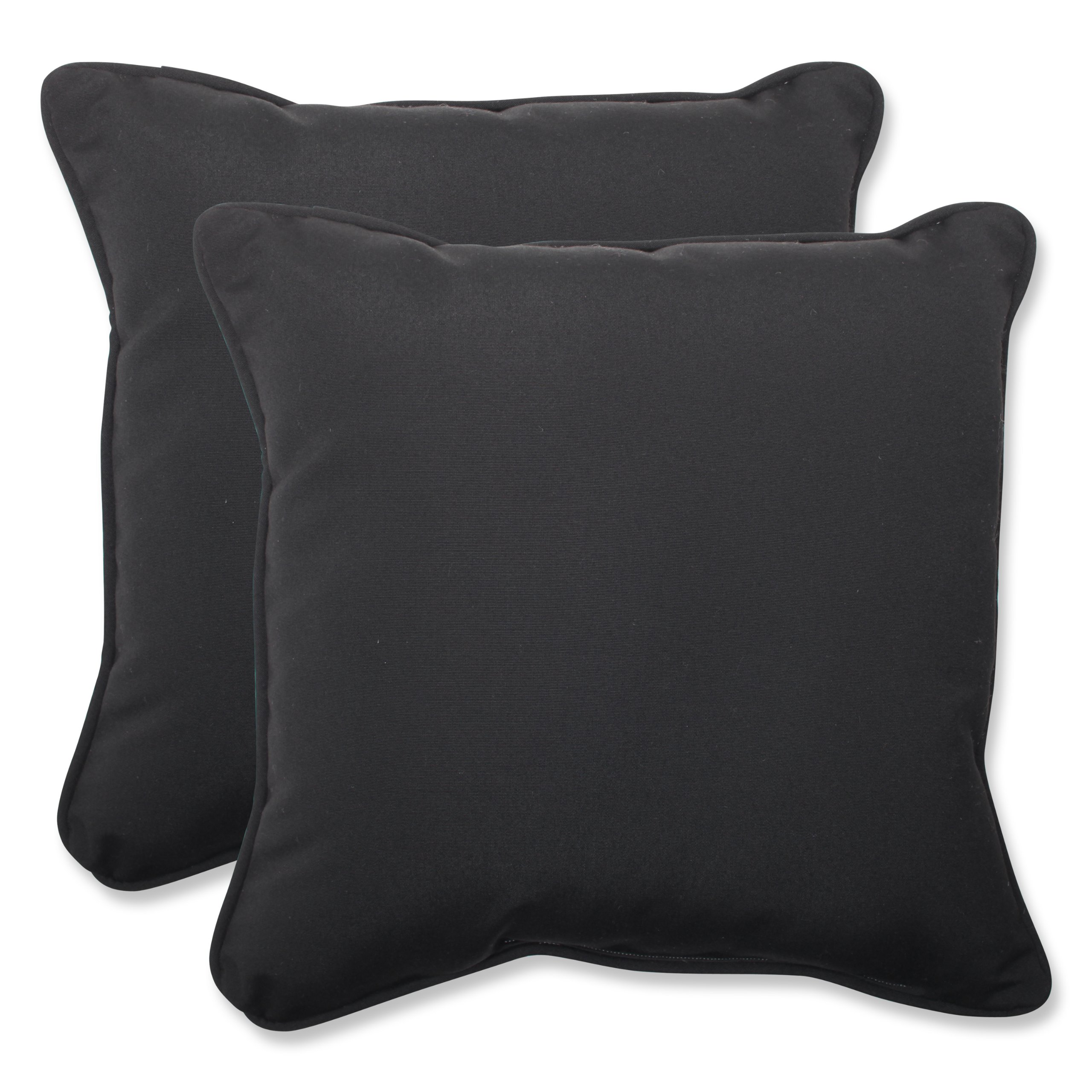 Premium Black Canvas Throw Pillows (18.5