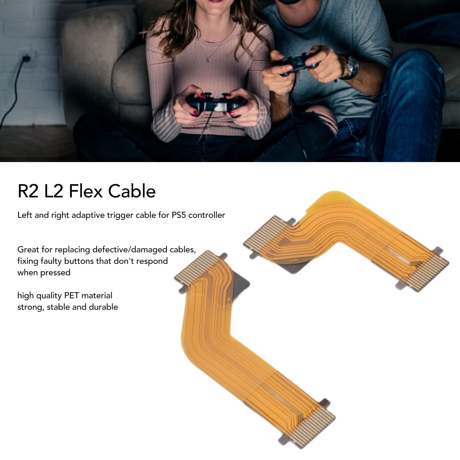 Durable PS5 Controller Trigger Cable - Compatible with Joystick for Gaming Accessories