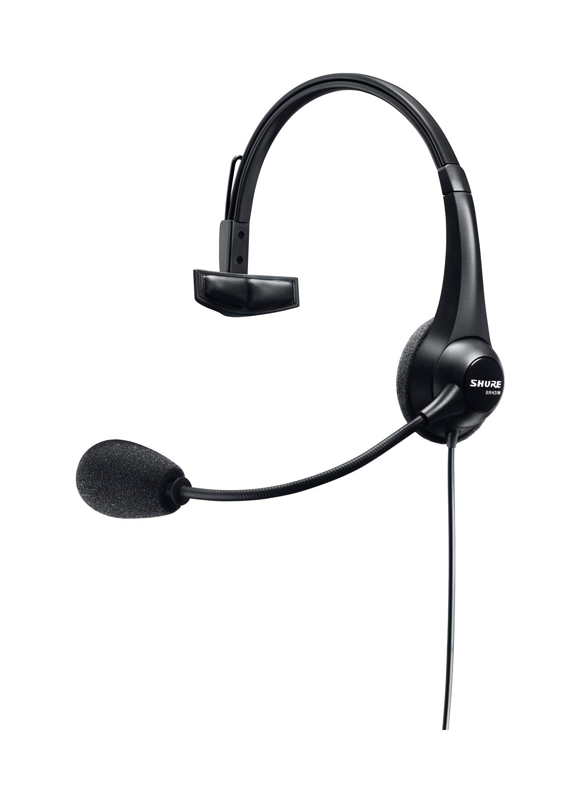 Shure BRH31M-NXLR4F Lightweight Single-Sided Broadcast Dynamic Headset Microphone - Perfect for Podcasting, Live Streaming & Radio Broadcasting