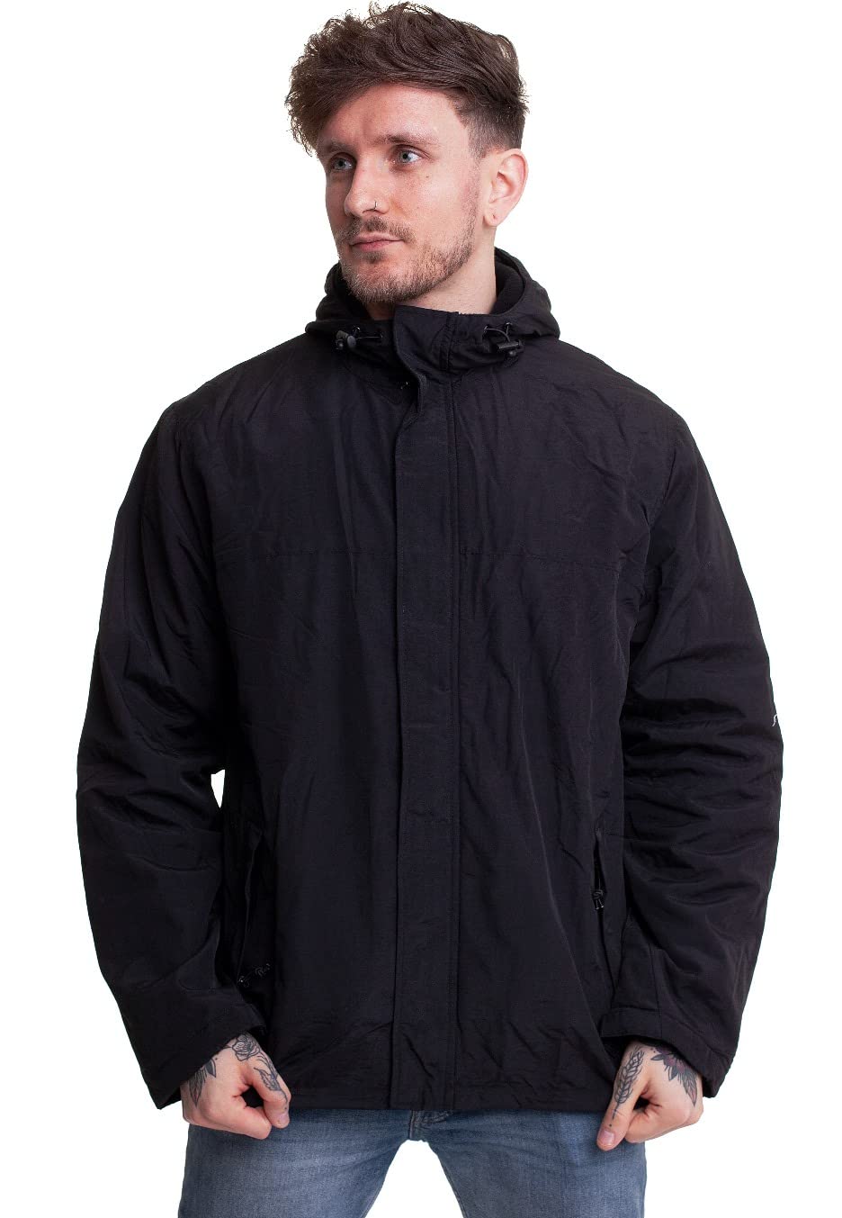 Men's Waterproof Winter Jacket - Lightweight Windproof Outdoor Coat for Hiking, Camping & Travel | Warm Fleece Lined Hooded Parka