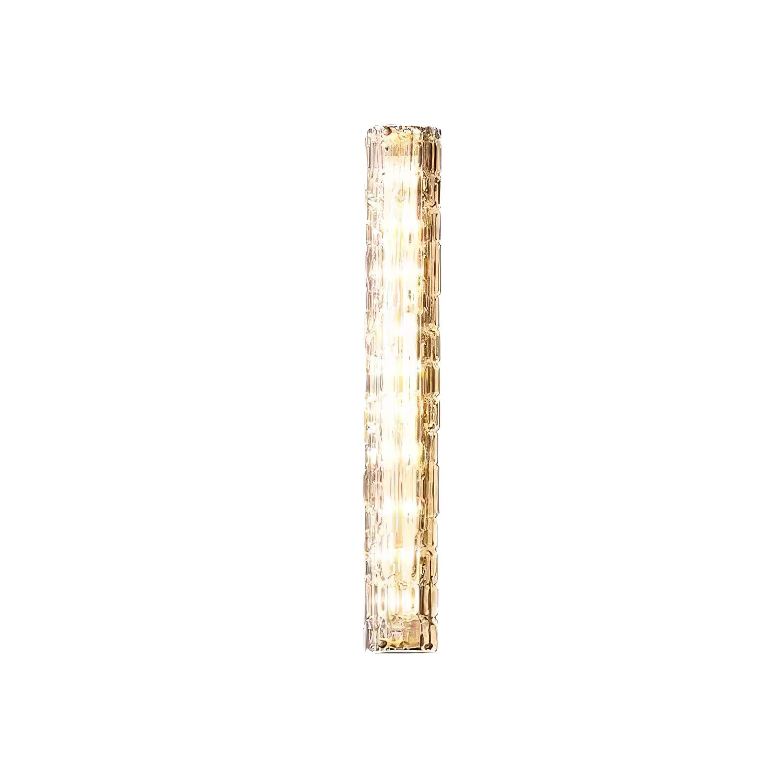 Elegant Wall Sconce Lighting - Modern Art Deco Brass Fixture for Living Room, Bedroom & Hallway Decor | Dimmable LED Light for Ambient Atmosphere