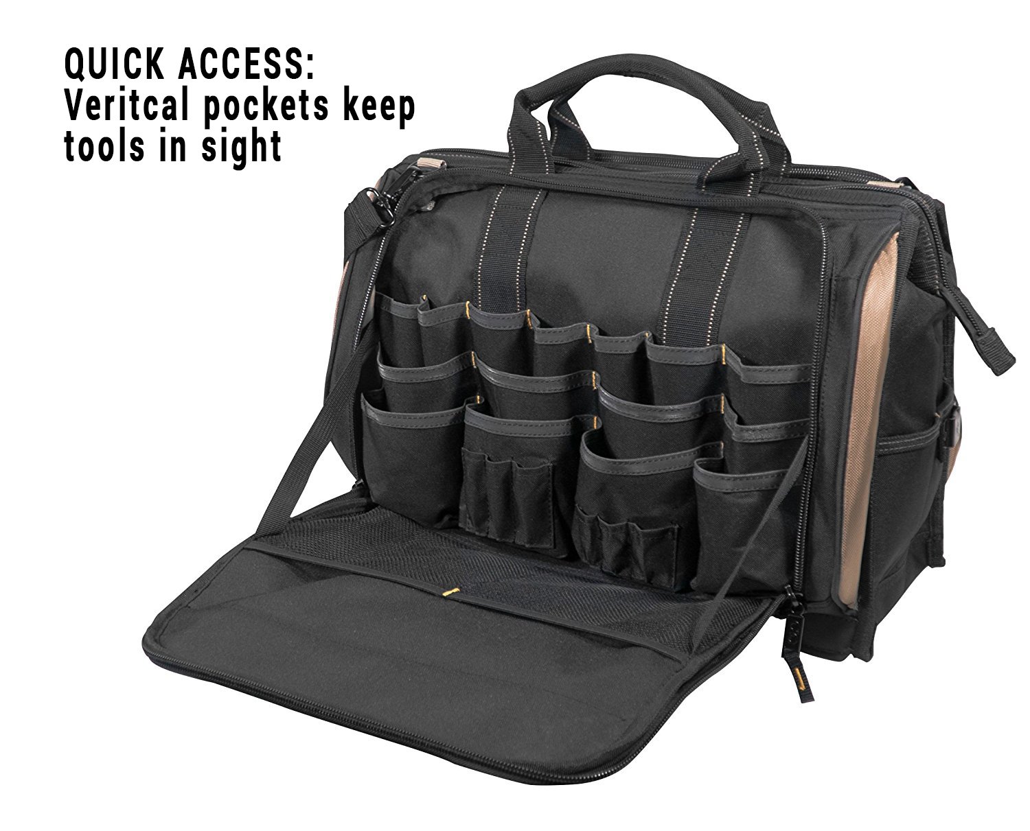 Premium Leather Tool Bag & Socket Organizer Set - Durable Workshop Organizer for Mechanics & DIY Enthusiasts | Perfect for Garage, Auto Repair & Home Improvement Projects