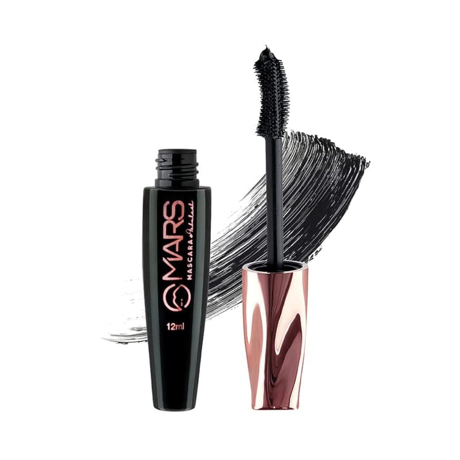 MARS Fabulash Volumizing Mascara - 18H Waterproof & Smudge-Proof with Jet Black Color (12ml) | Perfect for Daily Wear, Night Out & Special Occasions