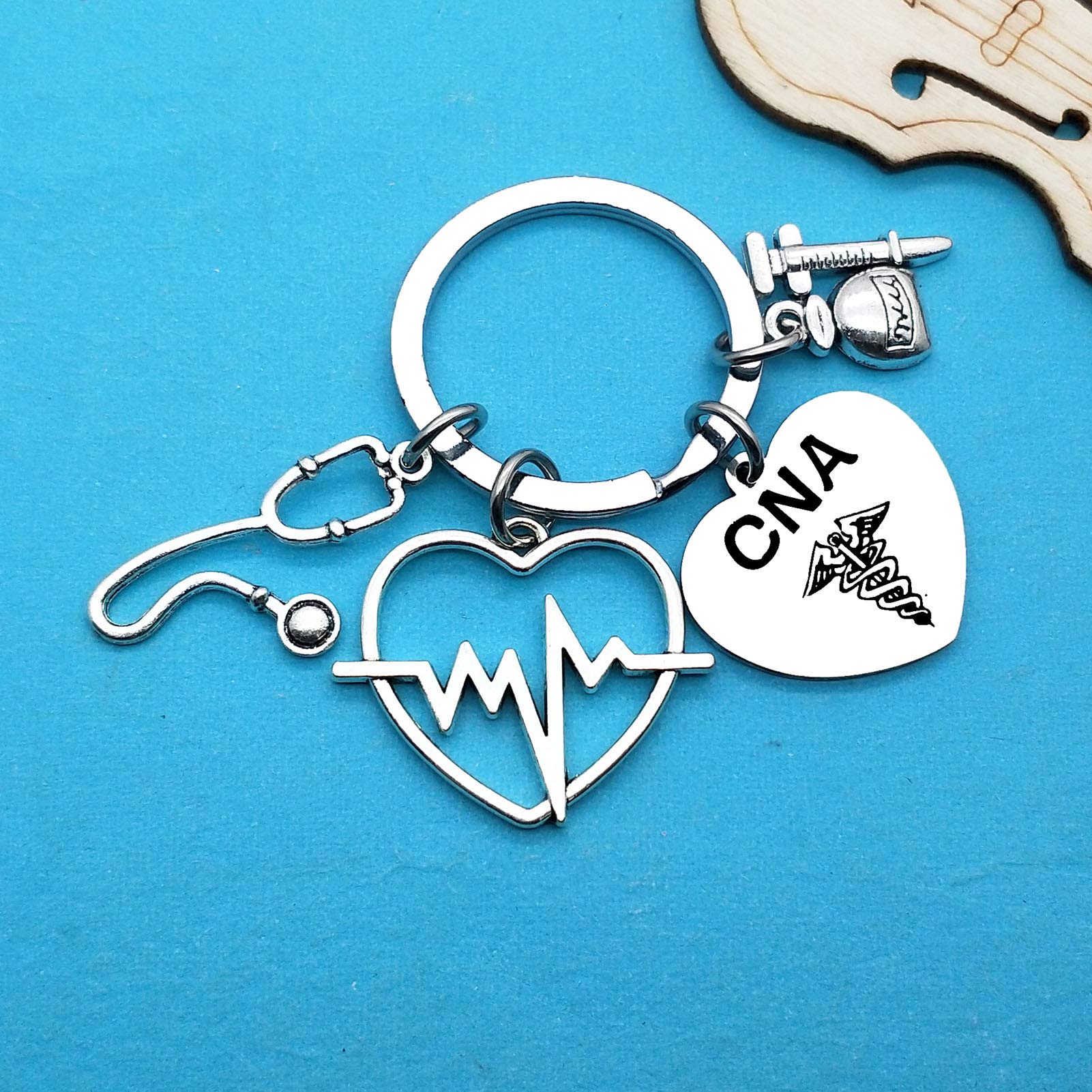 **Certified Nursing Assistant (CNA) Keychain Gift - Perfect for CNA Graduation, Nurse Day, Nursing School Students & Appreciation - Ideal for Christmas, Birthday & CNA Week - Thoughtful Gift for Healthcare Heroes**    *(Use Case: Show appreciation to nurses, celebrate graduations, or surprise healthcare workers during holidays and special occasions.)*