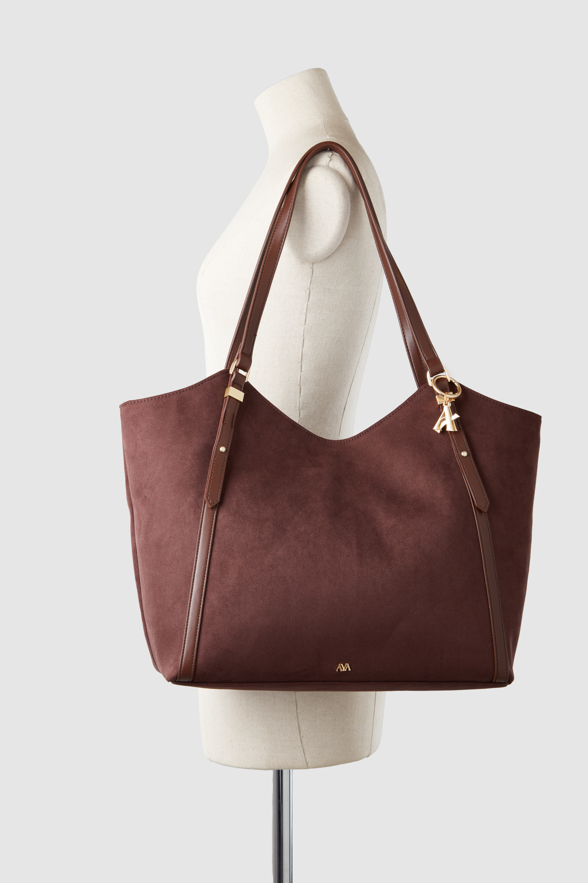 Vegan Suede Tote Bag for Women - Eco-Friendly Iris Handbag with Spacious Interior, Perfect for Work, Travel & Everyday Use