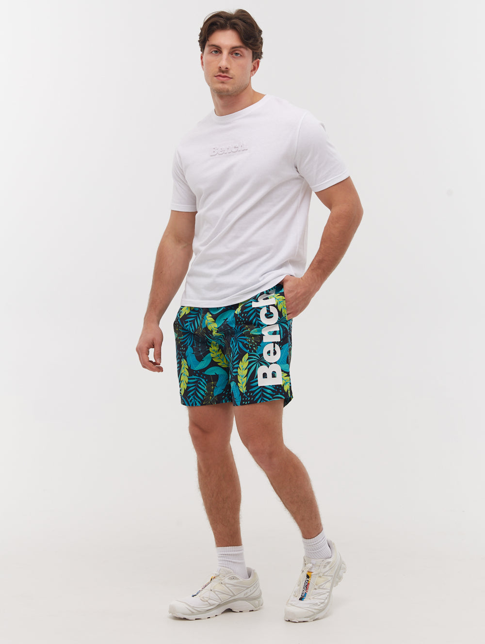 Paradise Tropical Swim Shorts for Men - Quick Dry Beach Shorts with Pockets - Perfect for Swimming, Surfing, and Summer Vacations