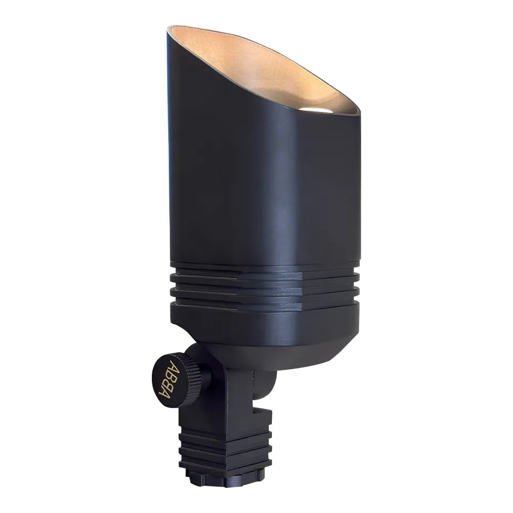 SPB03 4x/8x/12x Low Voltage LED Outdoor Landscape Spotlight - Cast Brass Housing with 5W 3000K Warm White Bulb - Perfect for Garden, Pathway, and Architectural Lighting