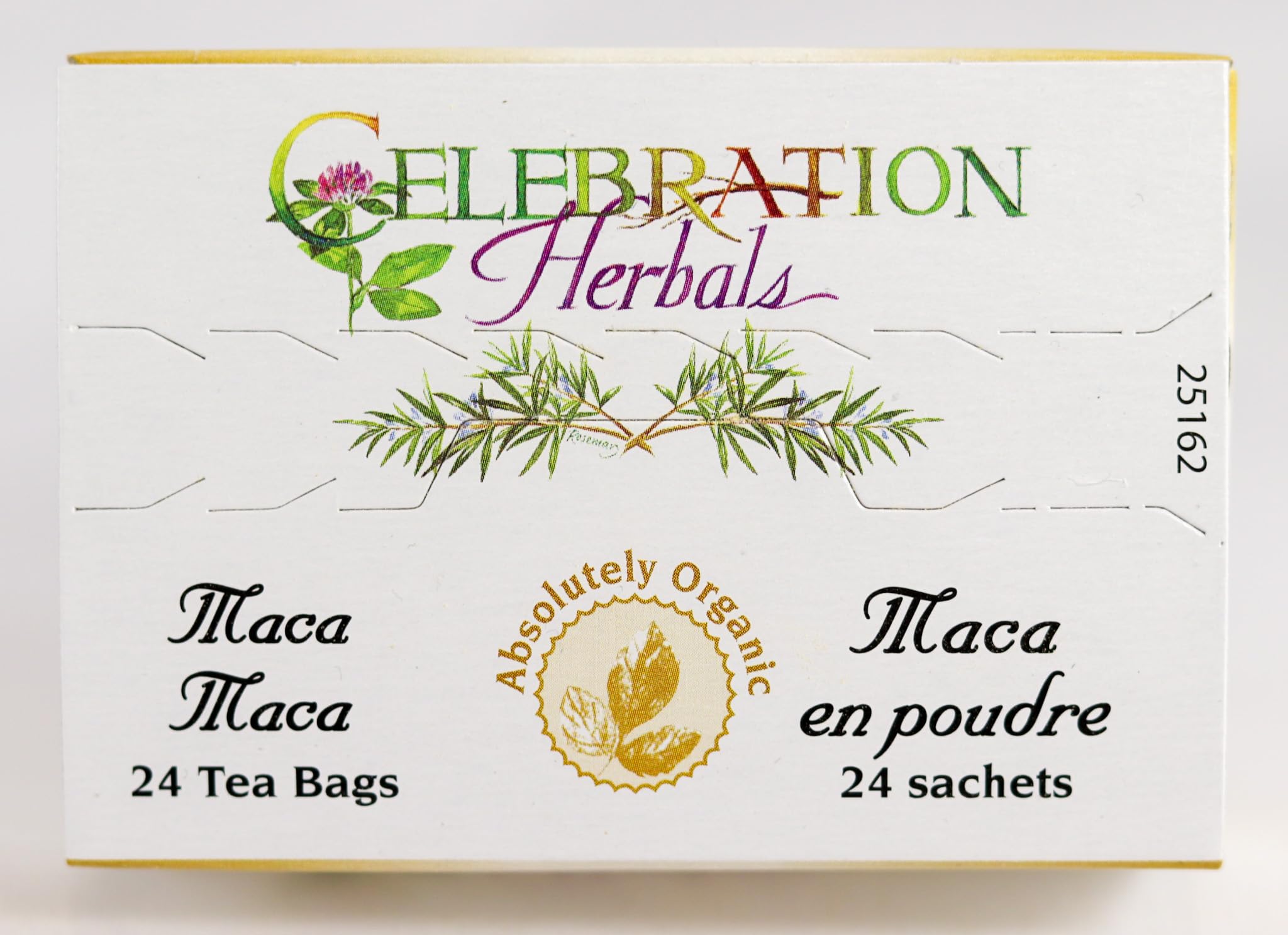 Organic Maca Root Powder by CELEBRATION HERBALS - 24 Tea Bags (0.02 lb) | Natural Energy Boost, Hormone Balance & Stress Relief | Perfect for Smoothies, Teas & Wellness Drinks