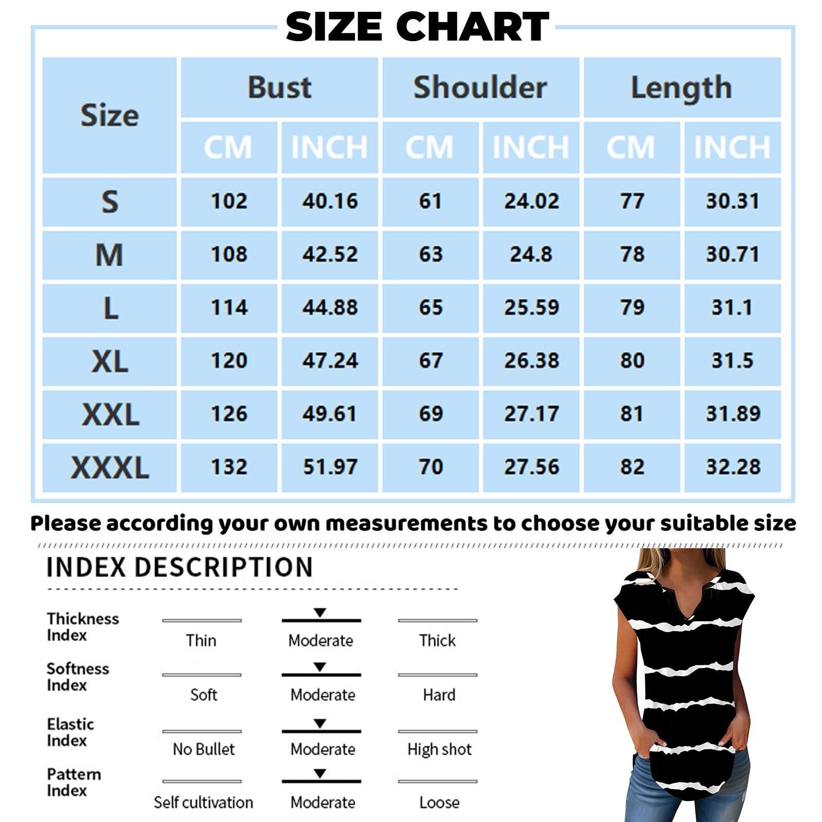 Trendy Women's Loose V-Neck Pleated Tunic Top with Cap Sleeves - Casual & Dressy Blouse for Leggings - Perfect for Work, Weekend Outings & Layering