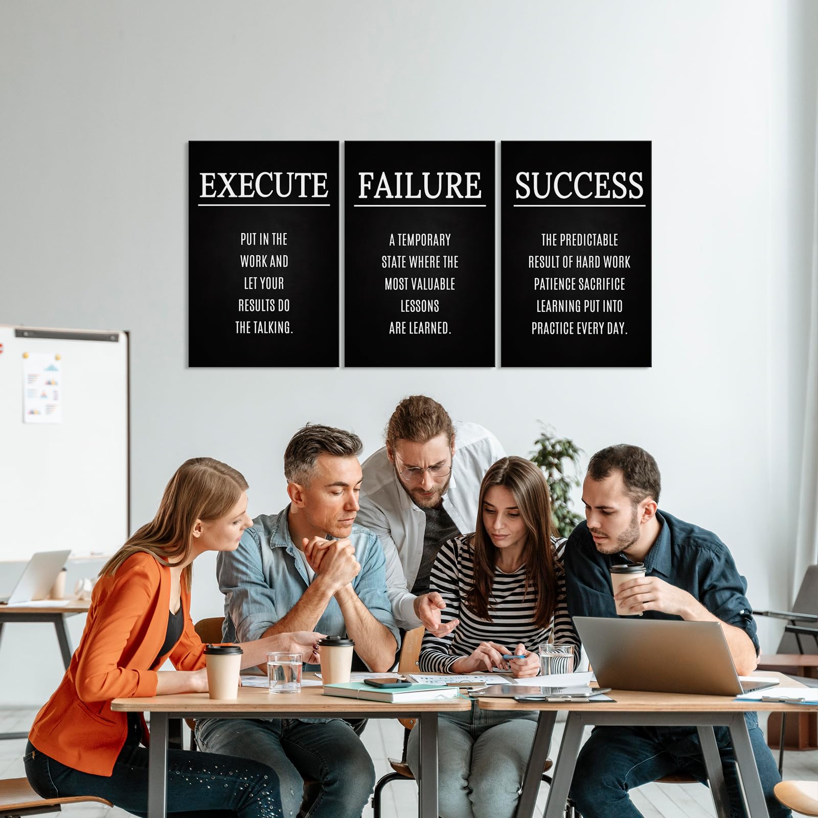 YOUHONG 3-Piece Motivational Wall Art Set - Inspirational Posters for Home & Office Decor (20