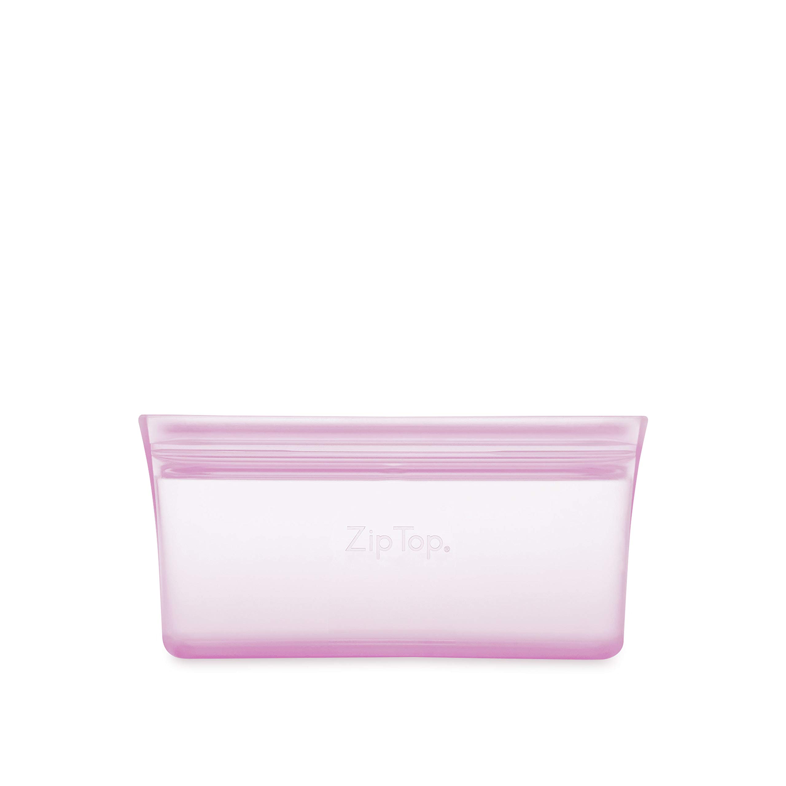 Eco-Friendly Zip Top Reusable Food Storage Bags | Lavender Silicone Snack Bags for Meal Prep | Microwave, Dishwasher & Freezer Safe | Made in USA | Perfect for Lunches, Travel & Leftovers