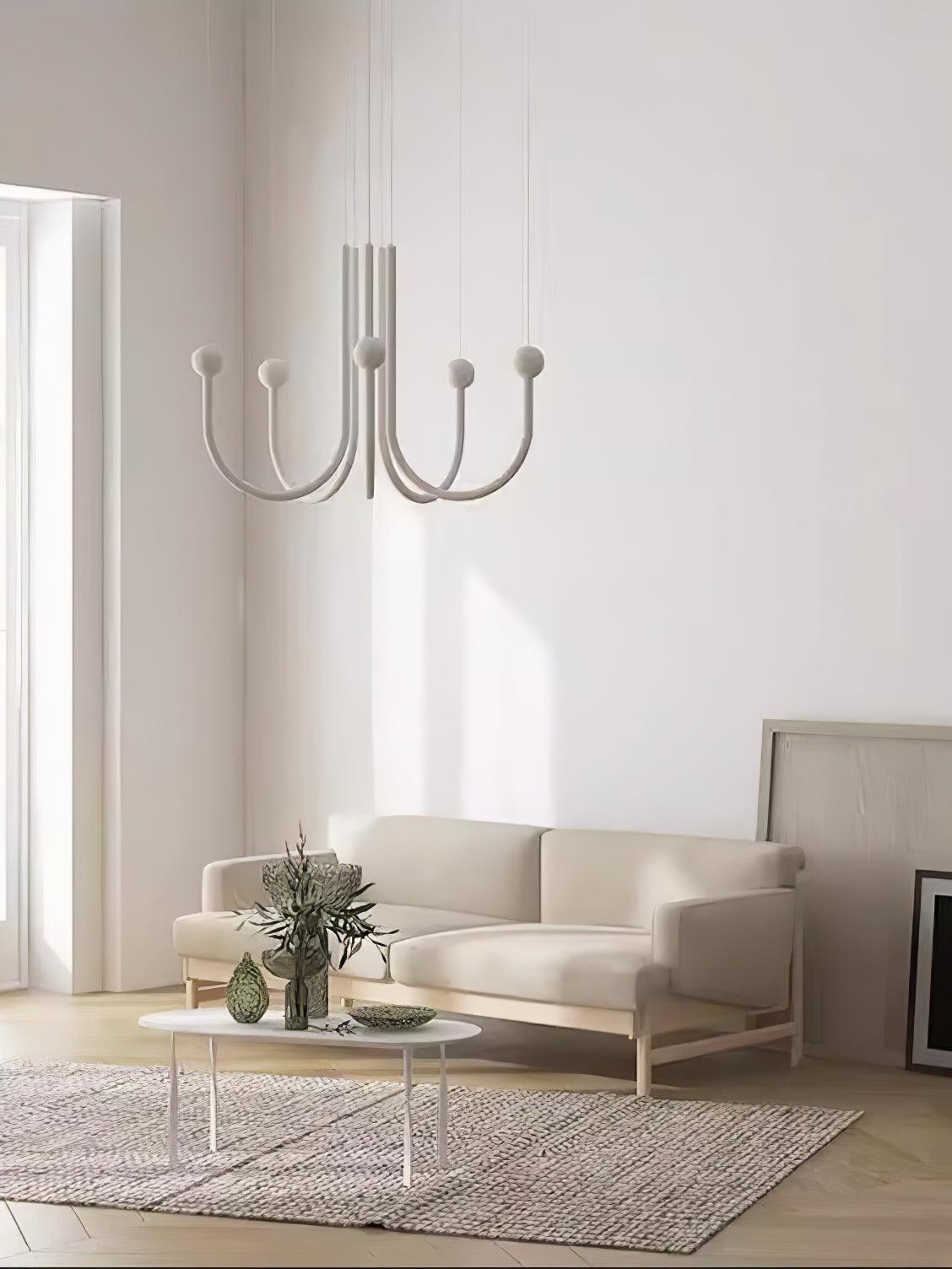 Modern Chord Point Pendant Light - Adjustable Hanging Ceiling Lamp for Kitchen Island, Dining Room & Bedroom Lighting - Industrial Style Fixture with Vintage Edison Bulb Compatibility