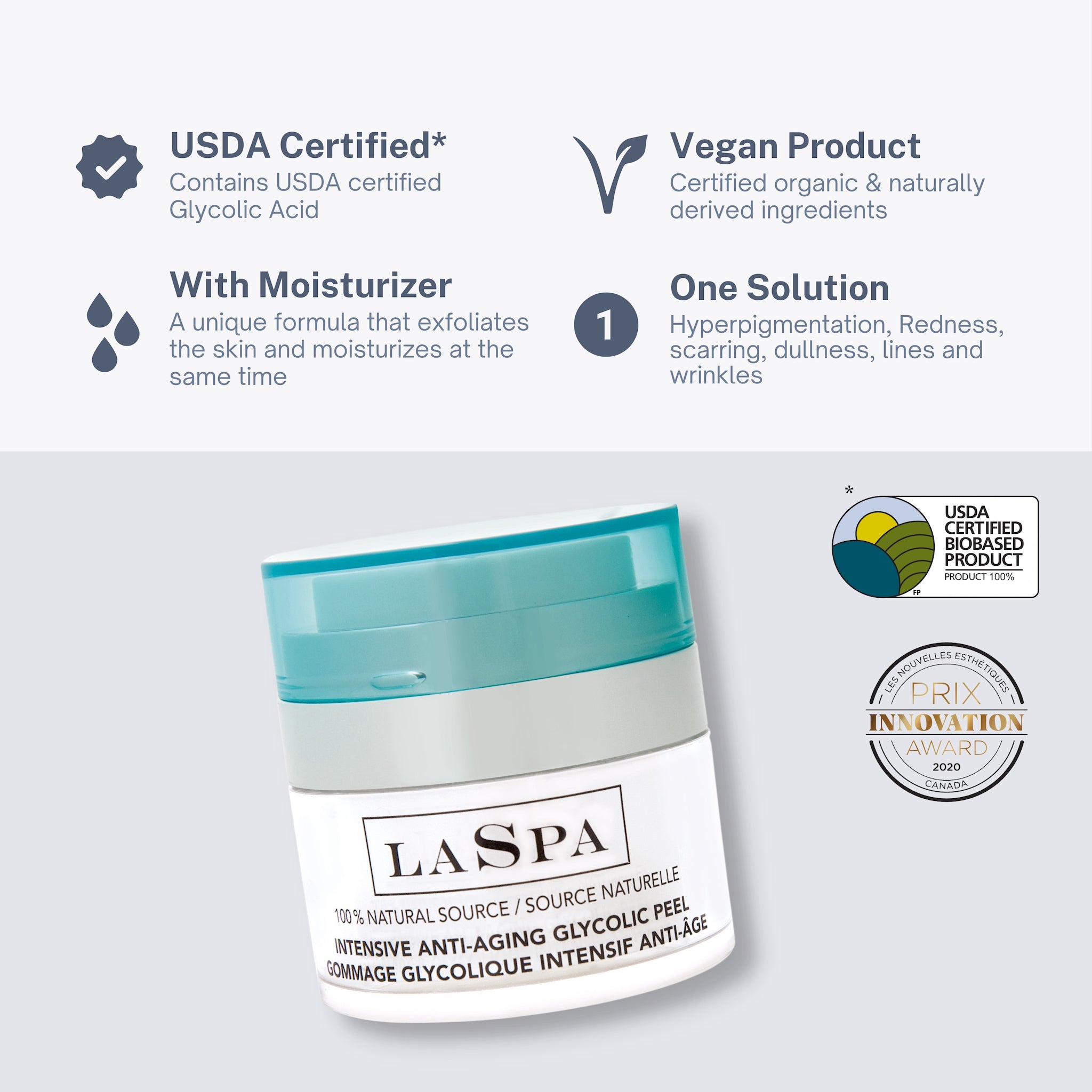 10% Glycolic Acid Peel Overnight Treatment for Glowing Skin - Exfoliating Face Mask for Acne, Wrinkles & Dark Spots | At-Home Facial & Night Skincare Routine