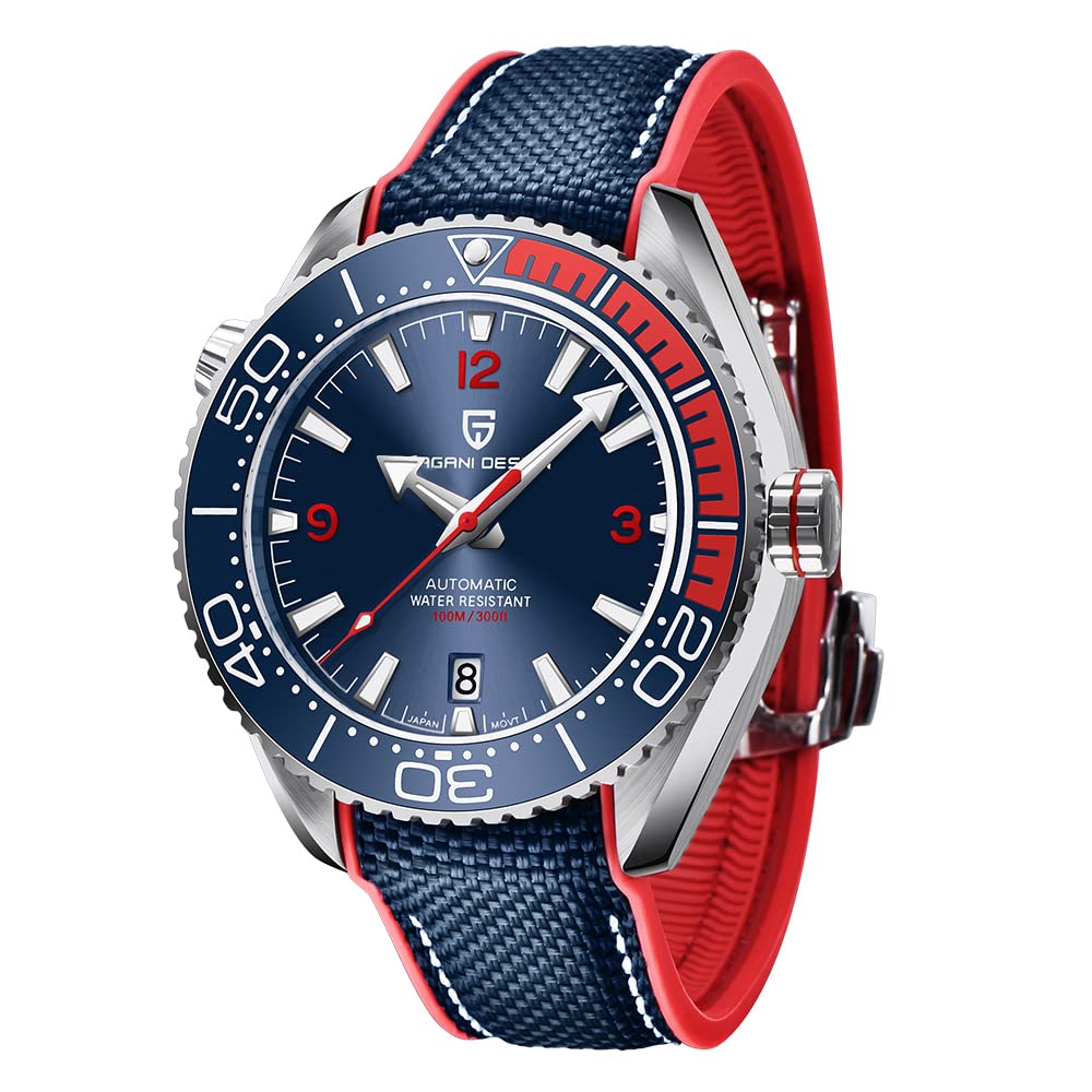 Pagani Design Luxury Men's Automatic Watch - 100M Water Resistant Mechanical Timepiece with Japanese Movement & Sapphire Crystal - Luminous Hands for Night Visibility - Perfect Elegant Gift for Business, Formal Events & Everyday Wear