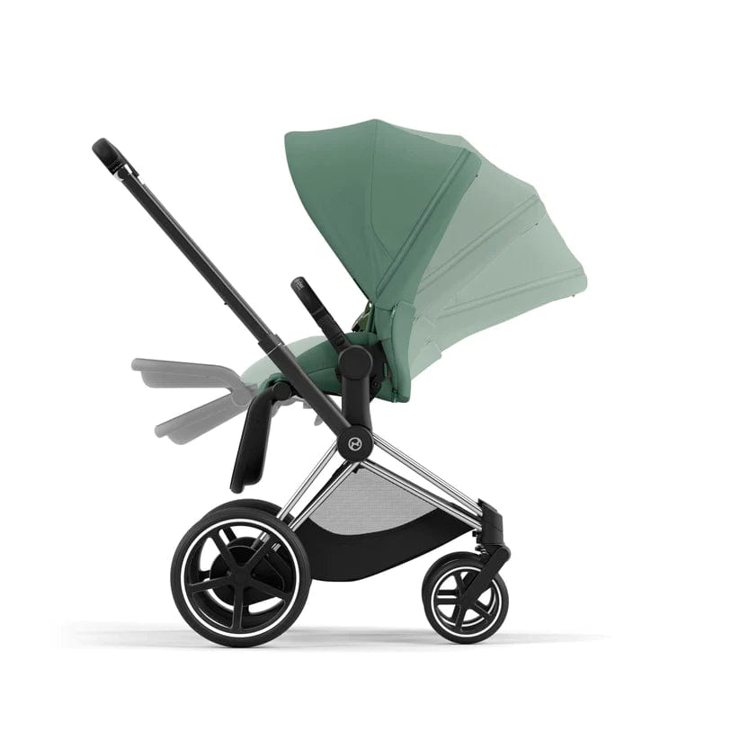 Cybex Priam 4 Complete Stroller in Matte Black - Premium Baby Stroller with All-Wheel Suspension | Perfect for City Walks, Travel & Everyday Use