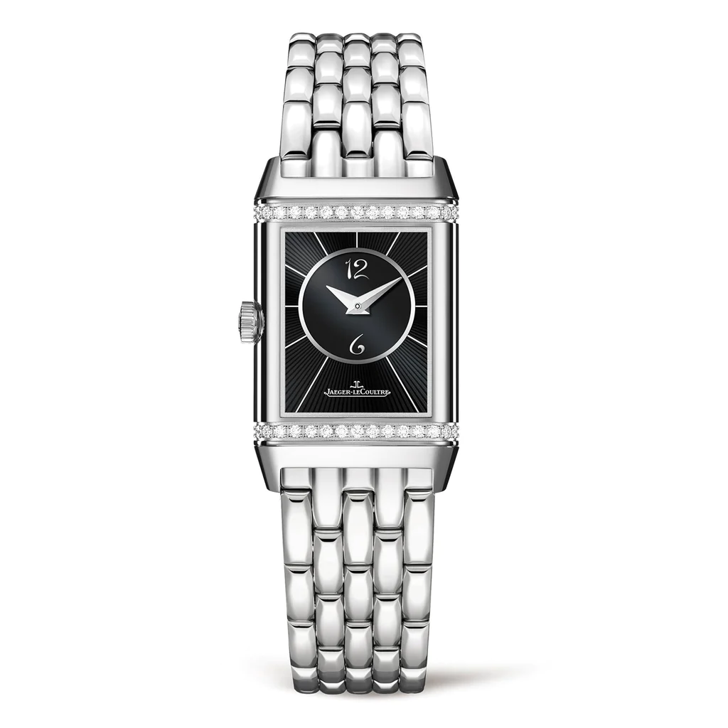 Jaeger-LeCoultre Reverso Classic Duetto Stainless Steel Diamond Ladies Watch - Luxury Swiss Timepiece for Women, Perfect for Business Meetings & Evening Events