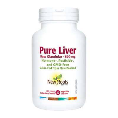 Pure Liver Raw Glandular Supplement 600mg - Supports Energy, Detox & Liver Health - Ideal for Keto, Paleo & Whole Food Diets