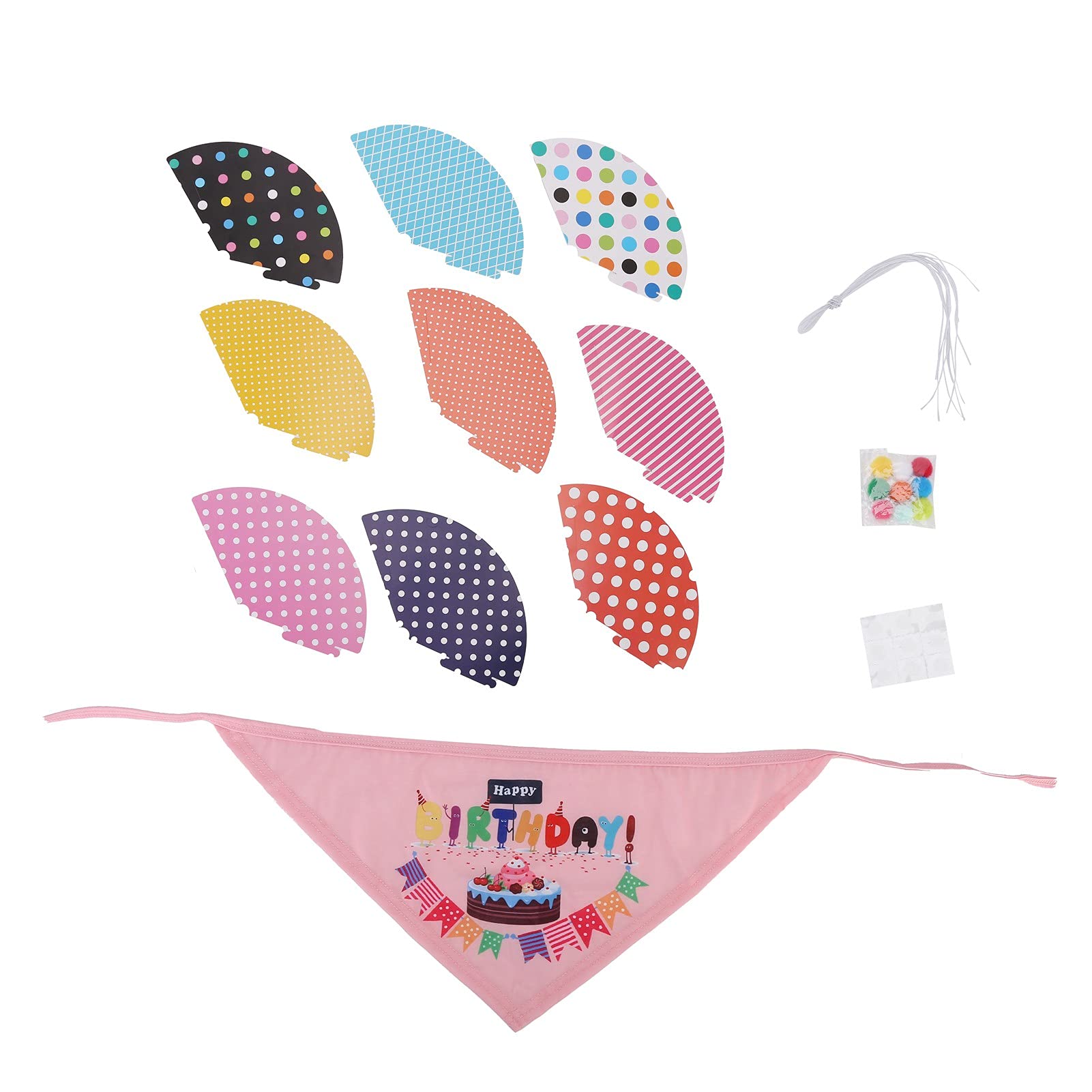 Dog Birthday Hat & Bandana Set - Cute Pet Party Supplies for Dogs, Puppy Birthday Decorations - Perfect for Holidays, Birthdays & Special Occasions