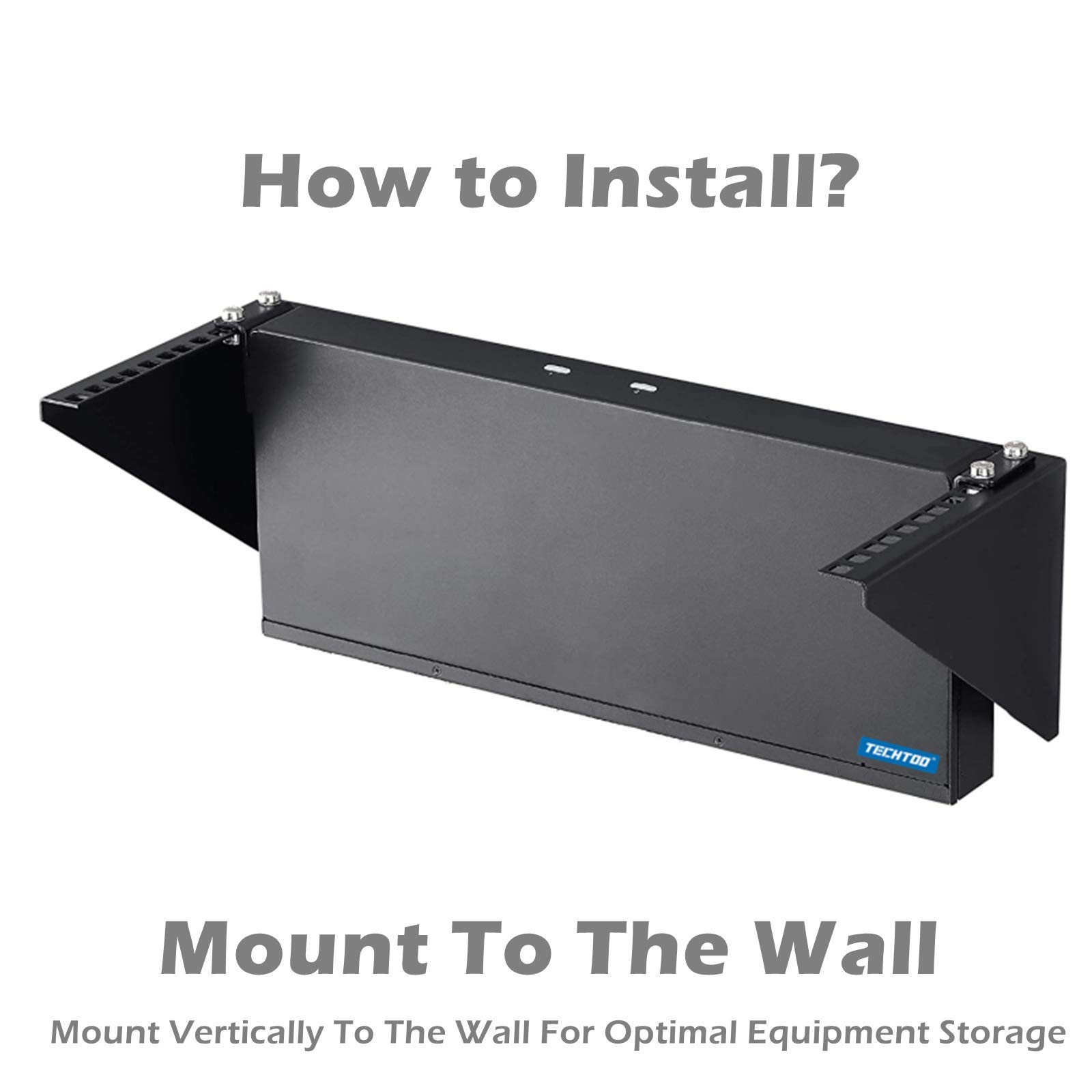 6U Heavy Duty Wall Mount Server Rack - 19 Inch Vertical & Horizontal Network Rack for IT/AV/Computer Equipment (Max Load 66-150 lbs) - Perfect for Data Centers, Home Studios & Office Network Setups