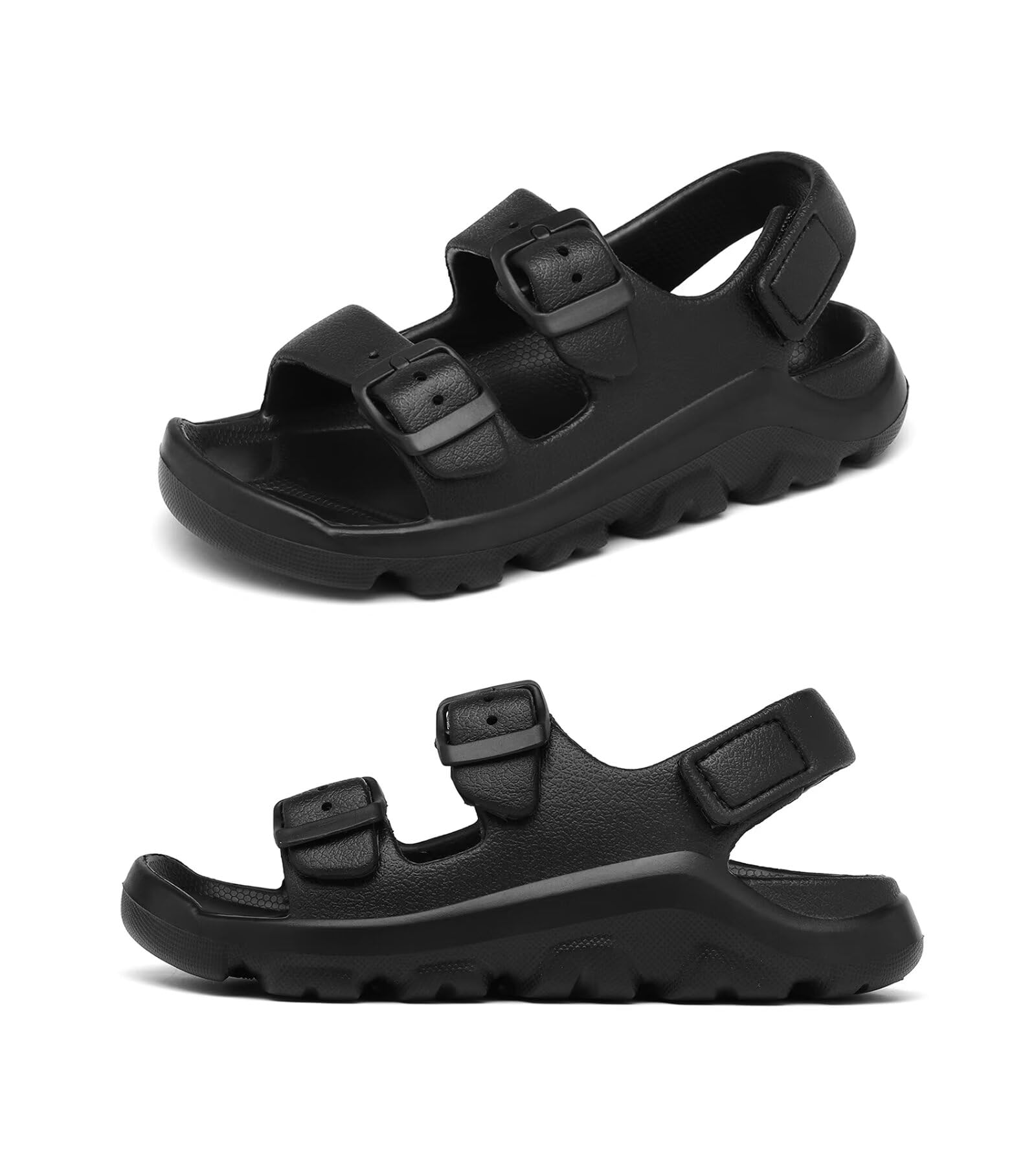**Boys & Girls Adjustable Water Sandals with Buckle & Hook Loop Back Strap – Toddler Size 5 to Little Kid 12 – Perfect for Beach, Pool & Outdoor Play**