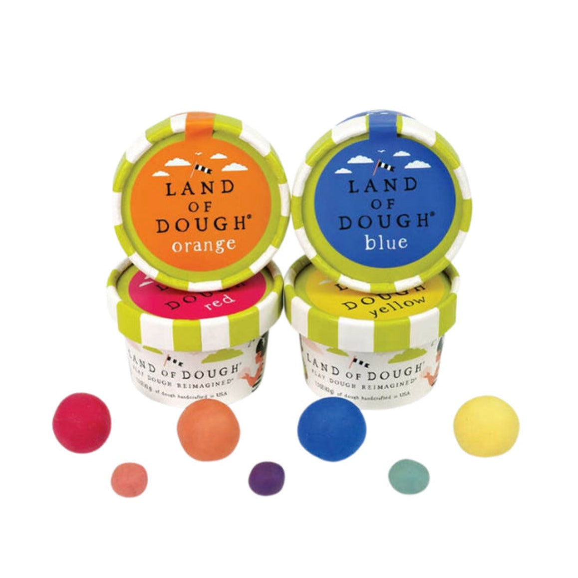 Land Of Dough Mini Dough Pack - Premium Play Dough for Kids, Non-Toxic & Soft Modeling Clay Set - Perfect for Arts & Crafts, Sensory Play & Early Childhood Education