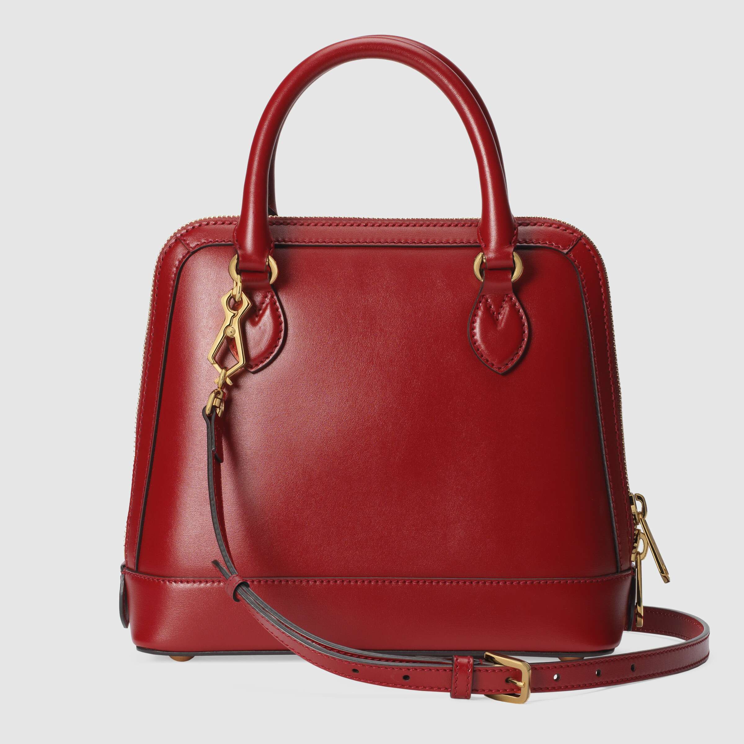 Gucci 1955 Horsebit Small Top Handle Bag in Red | Luxury Leather Crossbody Purse for Women | Perfect for Date Night, Office & Special Occasions