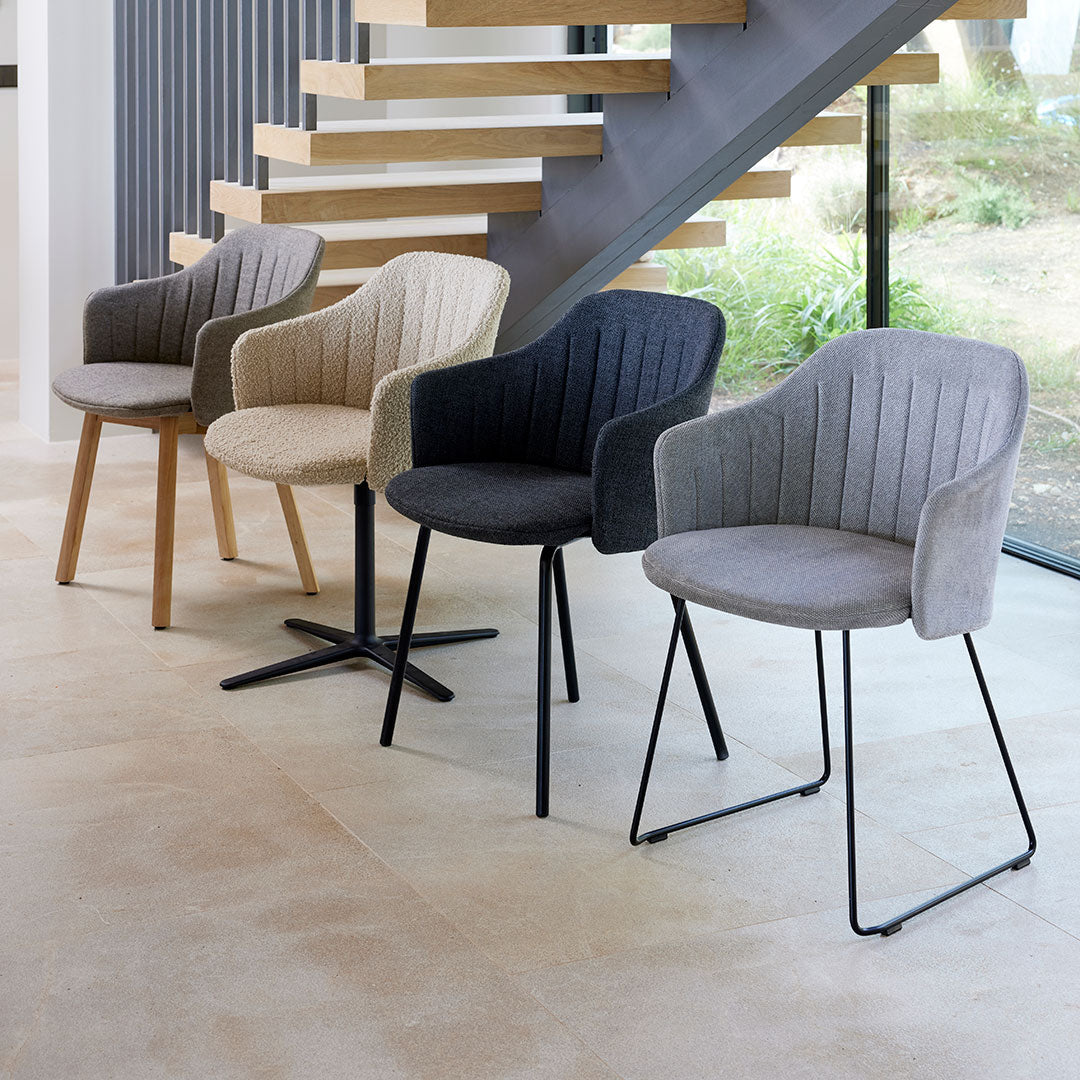 Comfortable 4-Leg Chair with Back and Seat Cushion - Perfect for Home Office, Living Room, or Bedroom Relaxation