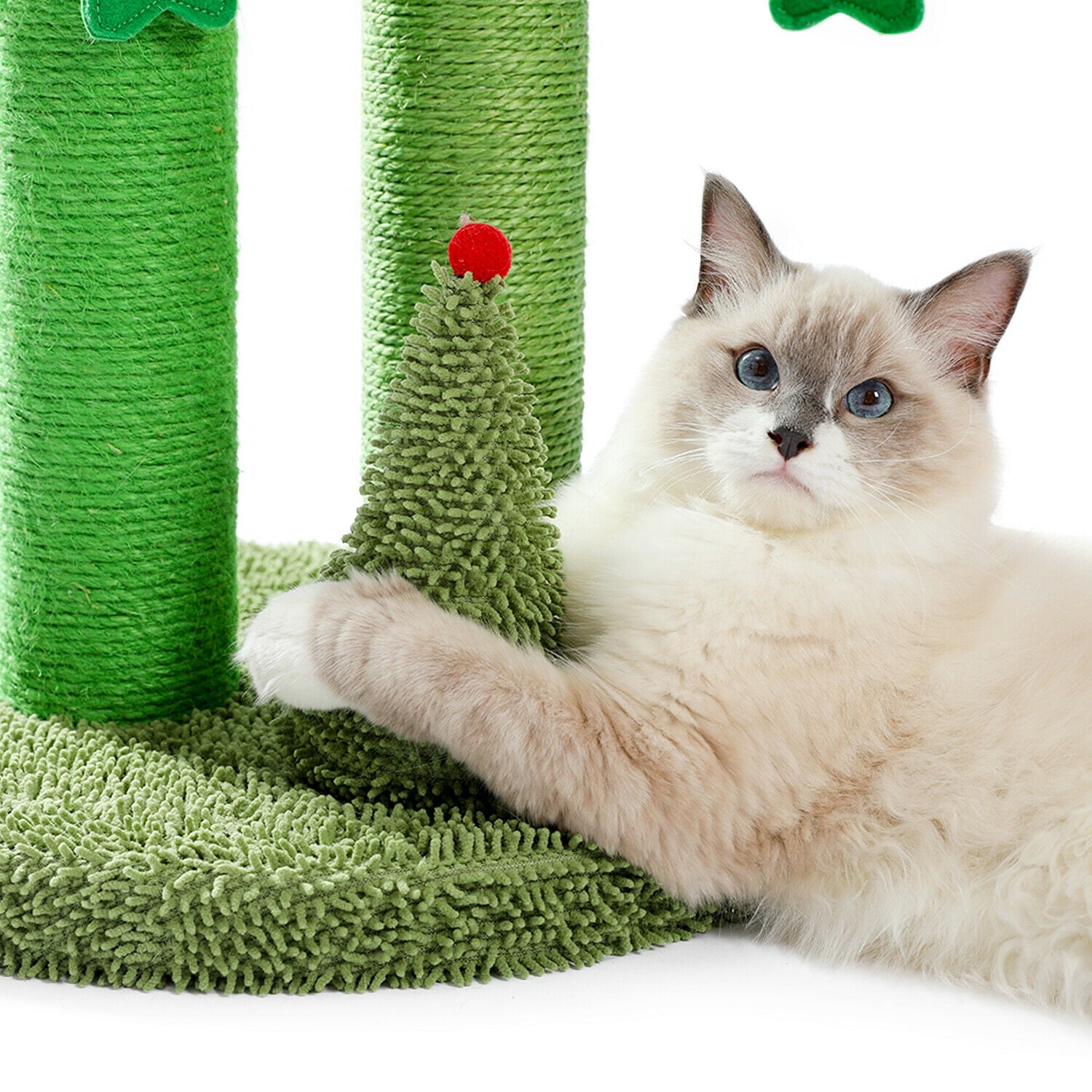 Premium Cat Scratcher for Christmas - Durable Cardboard Scratcher with Catnip for Indoor Cats - Perfect Holiday Gift for Cat Lovers (Use for Playtime, Training & Protecting Furniture)
