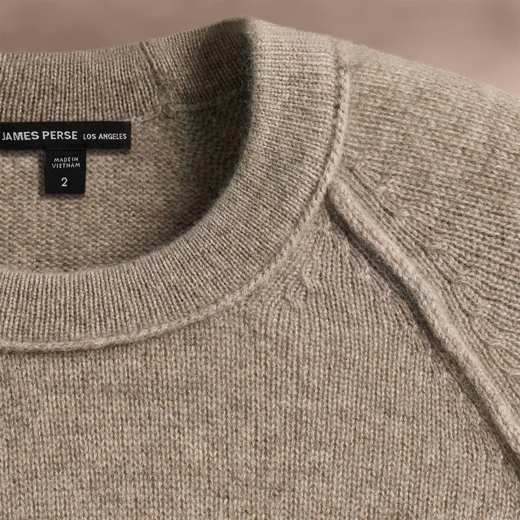 Recycled Cashmere Raglan Crew Sweater - Eco-Friendly Soft Warm Pullover for Men & Women | Perfect for Casual Wear, Outdoor Activities & Cozy Winter Days