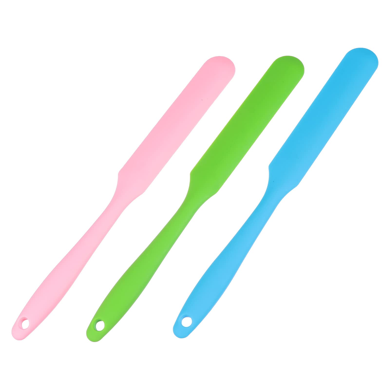 Beavorty 3-Pack Silicone Hair Removal Wax Sticks - Reusable Non-Stick Waxing Spatulas for Eyebrows, Legs & Bikini Line - Travel-Friendly Toiletries & Baking Tools - Perfect for DIY Waxing, Salon Use & Kitchen Essentials