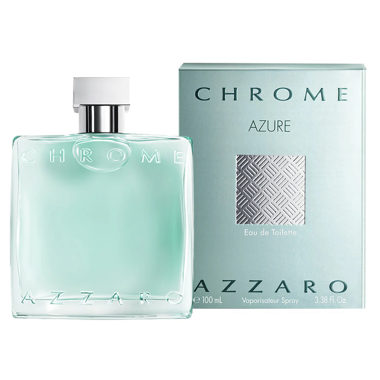 Azzaro Chrome Azure 100ML EDT Spray for Men - Fresh Aquatic Cologne with Citrus Notes - Perfect for Daytime Wear, Office & Special Occasions