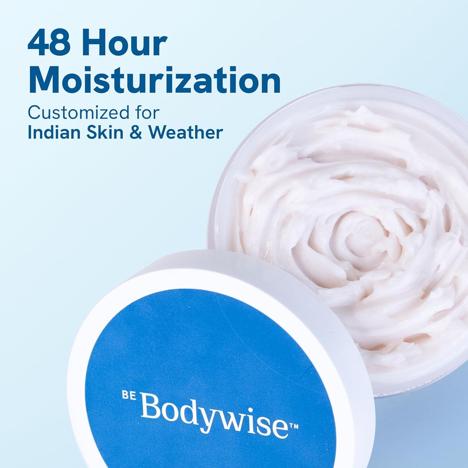 Be Bodywise 4% AHA BHA Shea Body Butter - 200g Deep Moisturizing Cream for 48 Hours Hydration | Smooth & Radiant Skin Care | Perfect for Dry Skin, After Shower & Nighttime Nourishment
