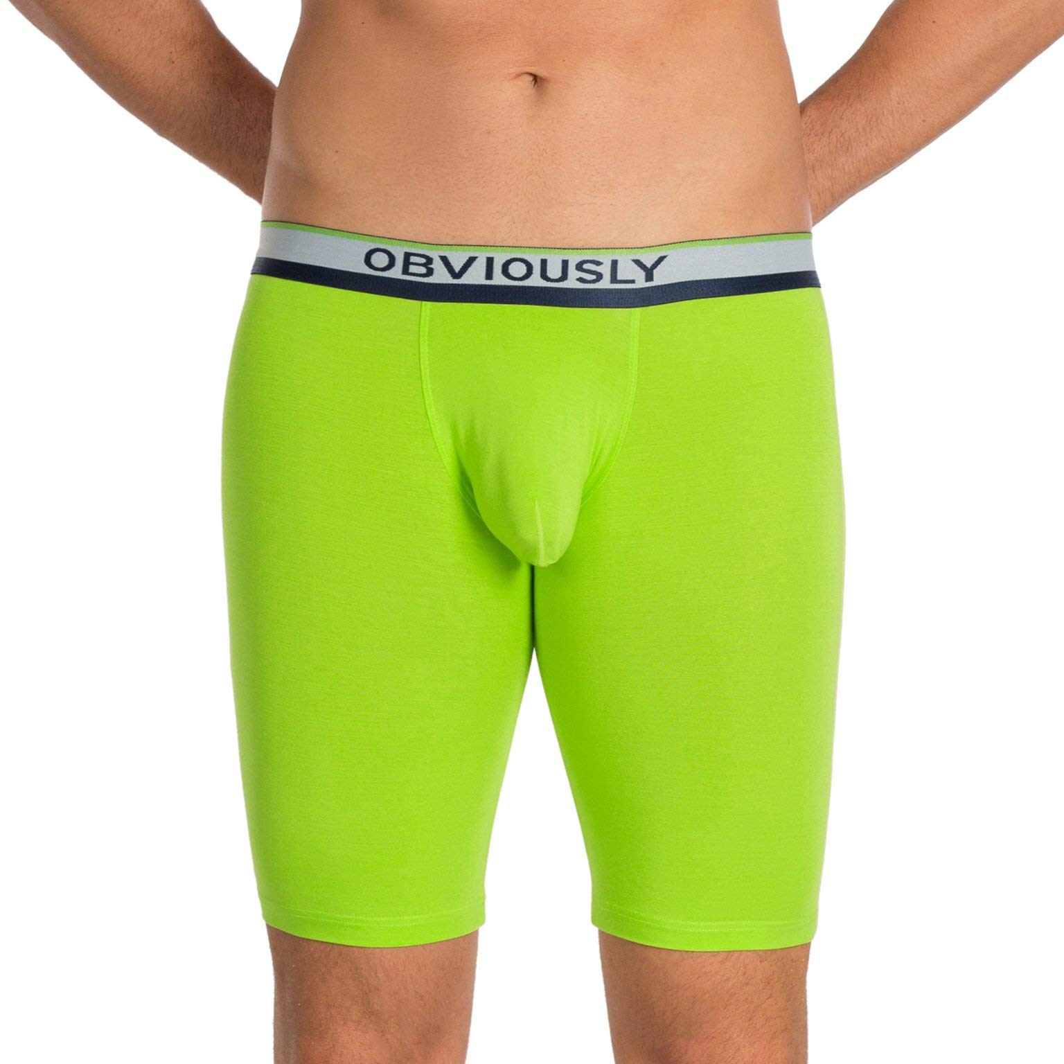 PrimeMan Men's 9-Inch Boxer Briefs - Soft Breathable Underwear for Comfort & Support - Perfect for Gym, Work & Everyday Wear