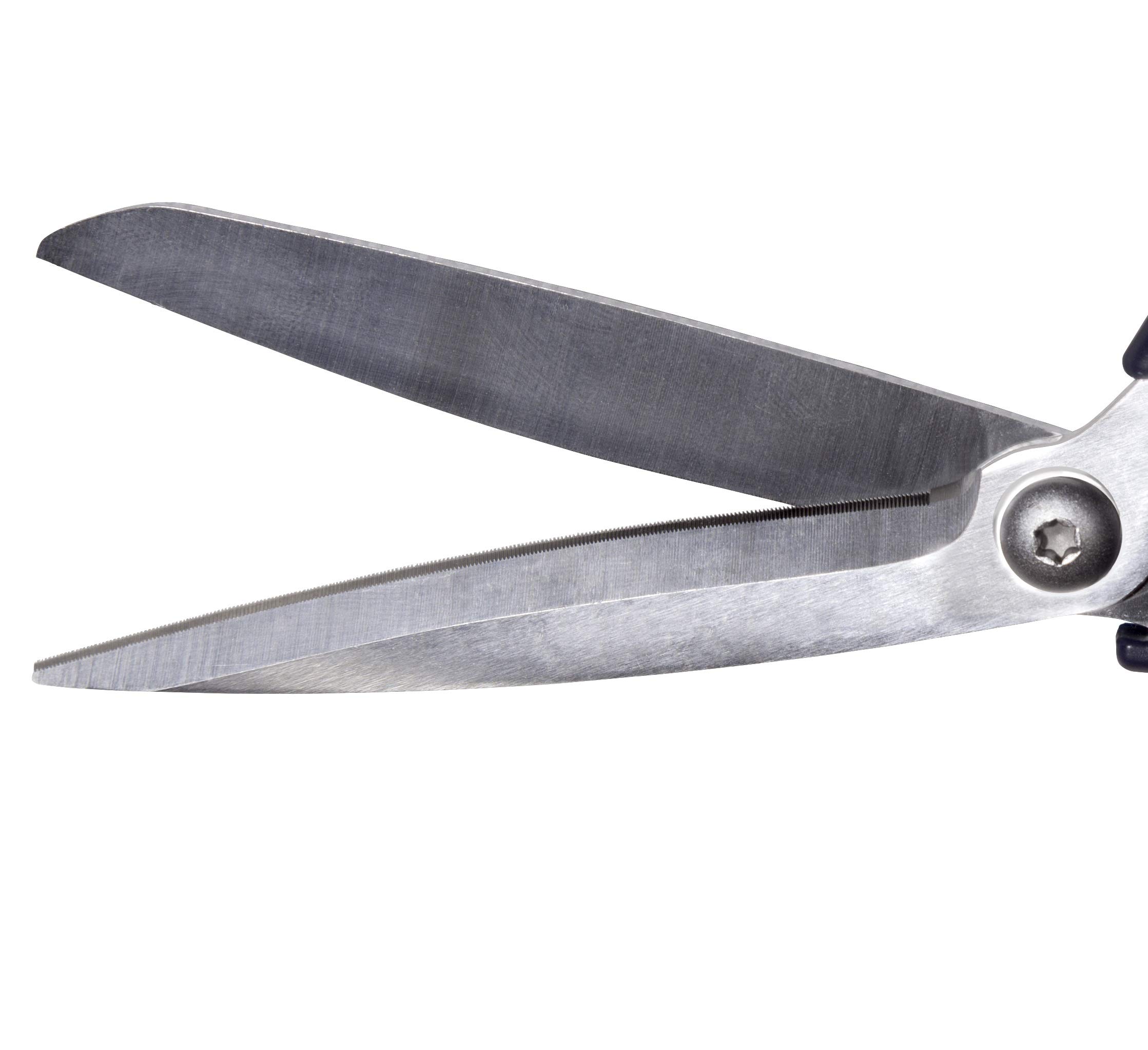Ascend Tools 11-Inch Carbon Steel Shears - Heavy Duty Scissors for Cutting Kevlar, Dyneema, Vectran & Composite Materials - Perfect for Marine, Aerospace & Industrial Applications