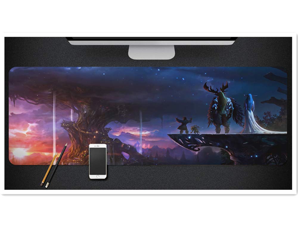 Premium Large Gaming Mouse Pad - Non-Slip Rubber Base, Extended Size (31.5x11.8in) for World of Warcraft & PC Gaming - Perfect for Office, Home & Esports Desktops