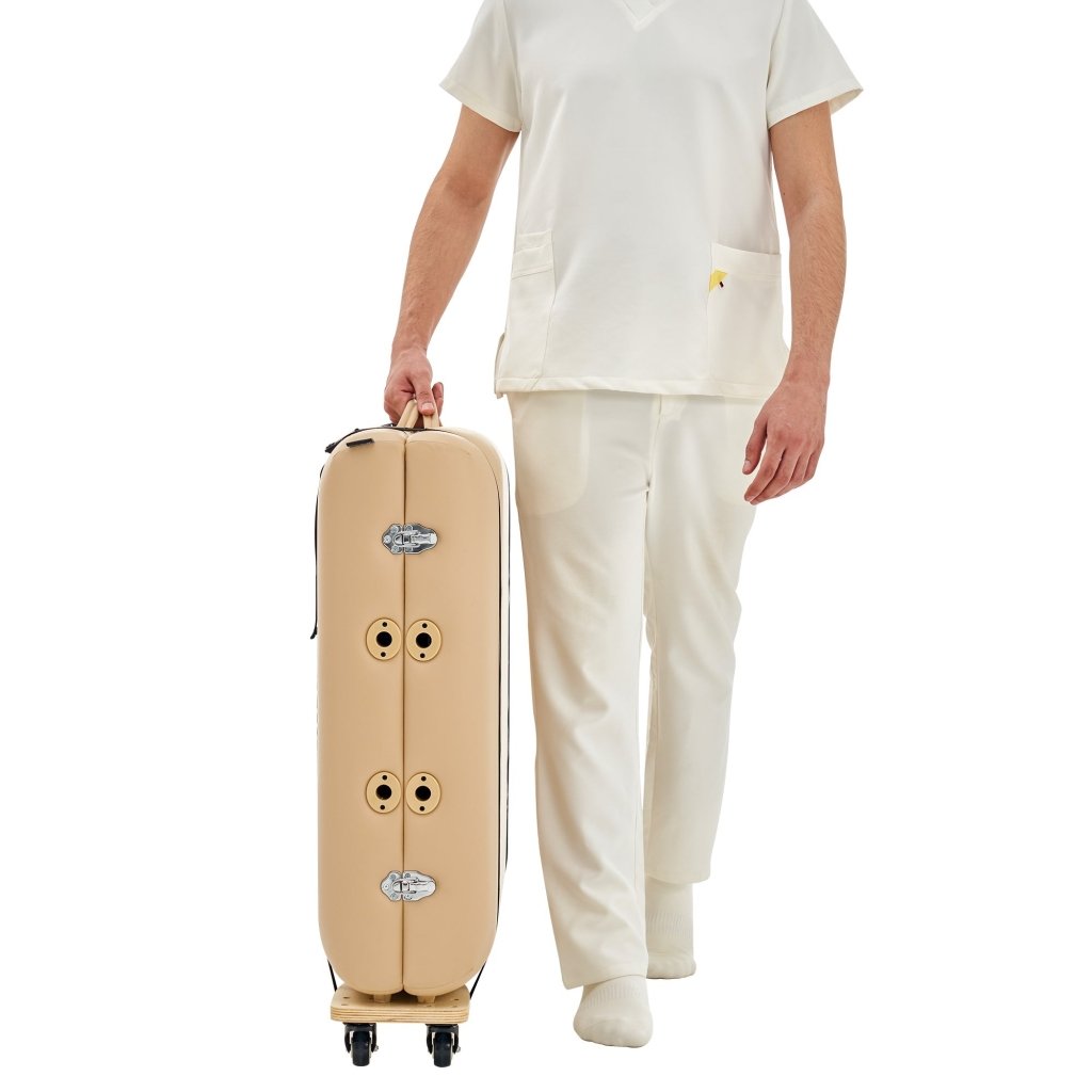 Master Massage EasyGo Universal Wheeled Massage Table Cart - Portable & Adjustable for Therapists | Save Your Back & Shoulders | Perfect for Home, Spa & Professional Massage Therapy
